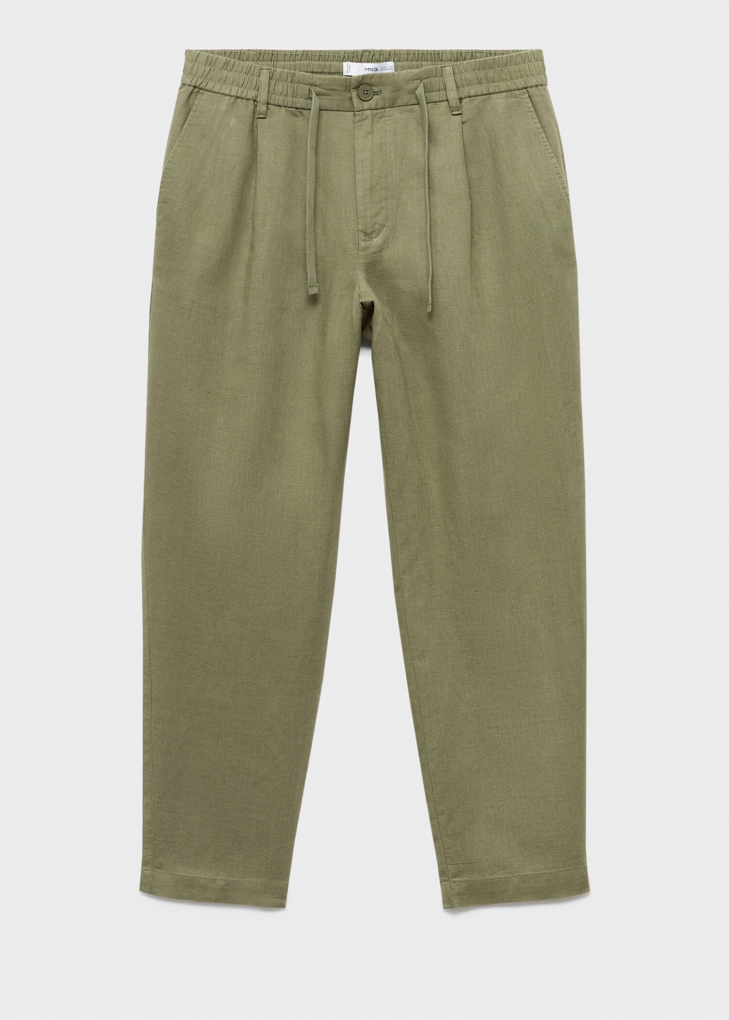 Παντελόνι slim fit λινό κορδόνι - Προϊόν χωρίς μοντέλο