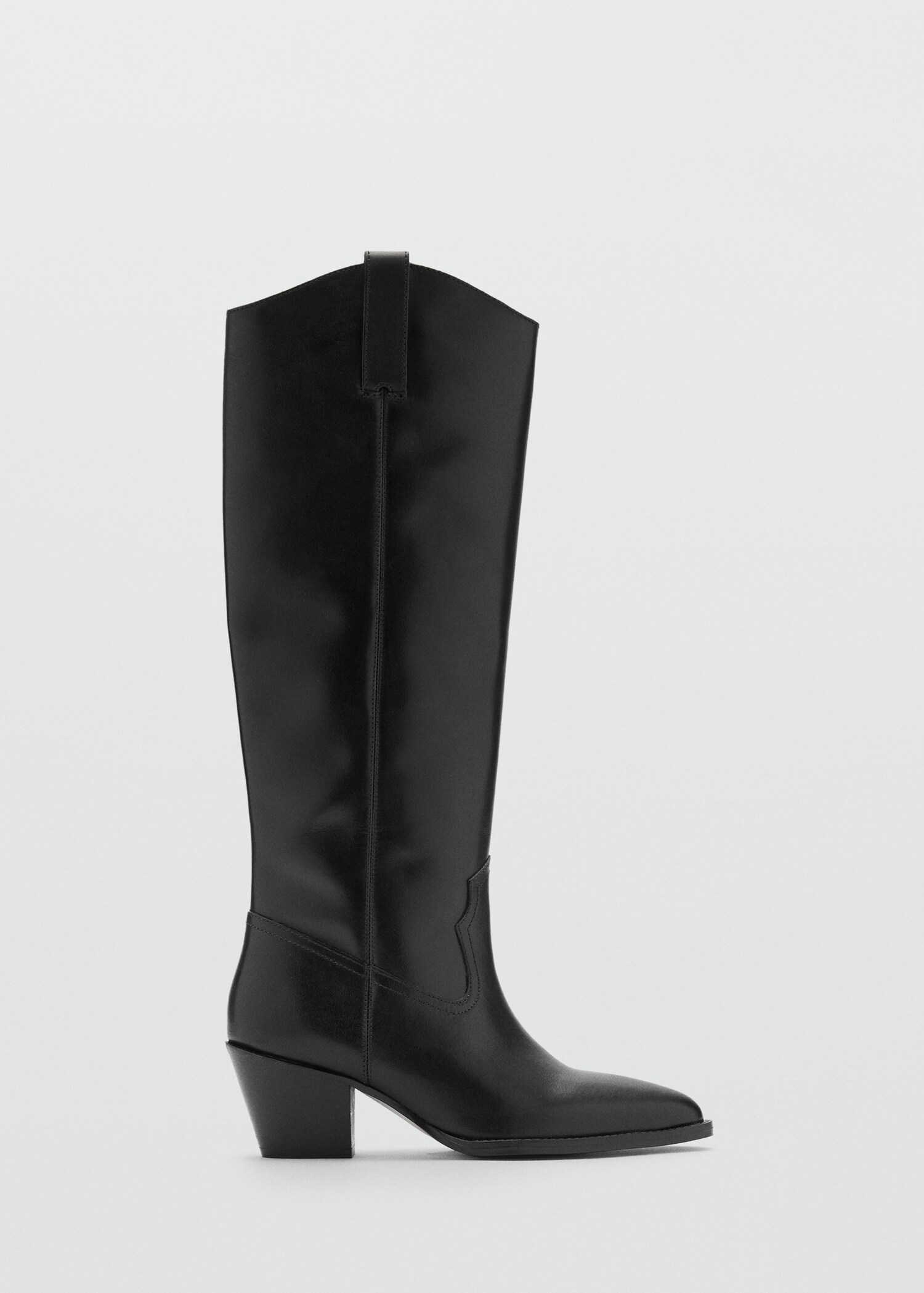 Heel leather boot - Article without model