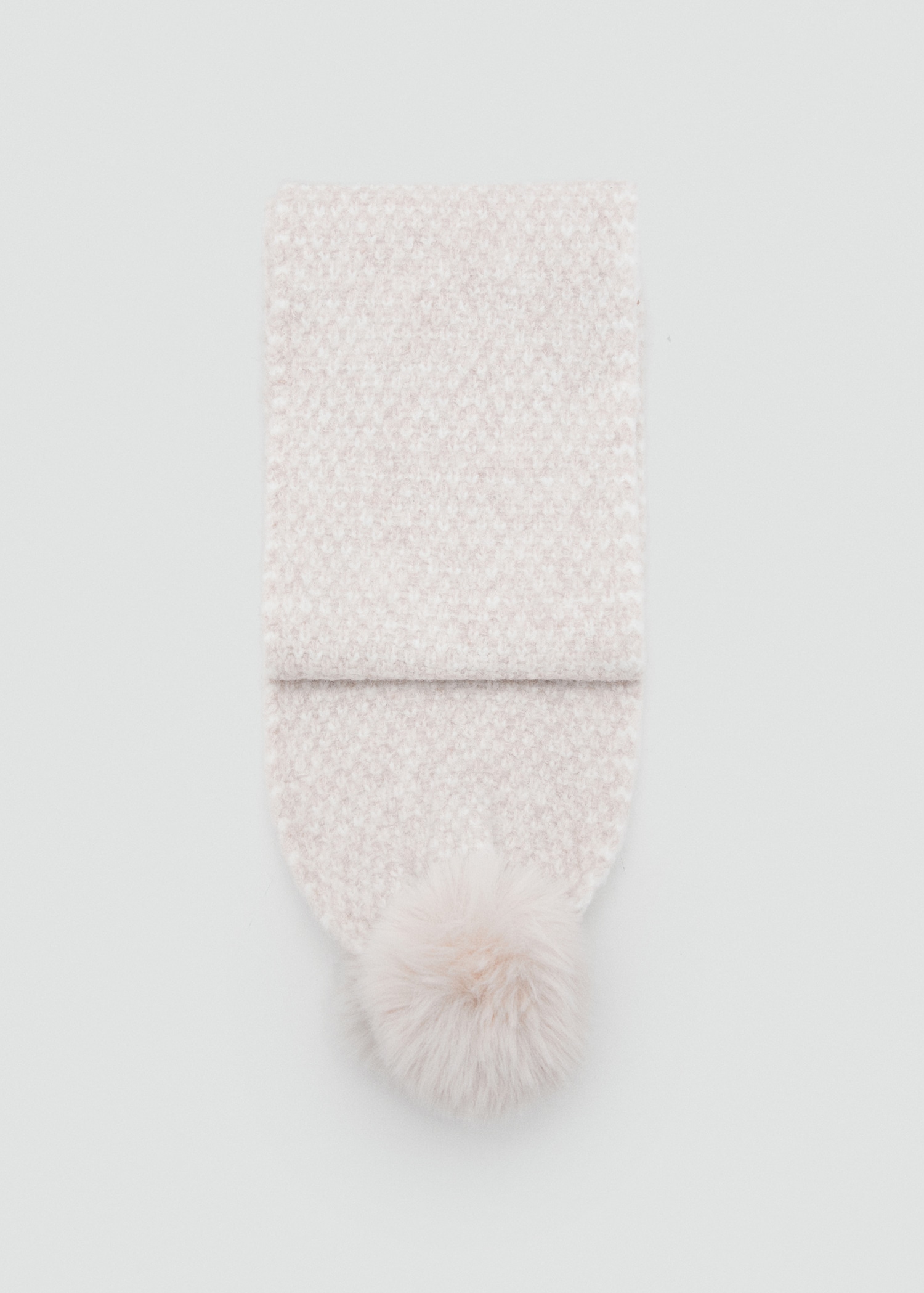 Pompom knit scarf - Article without model