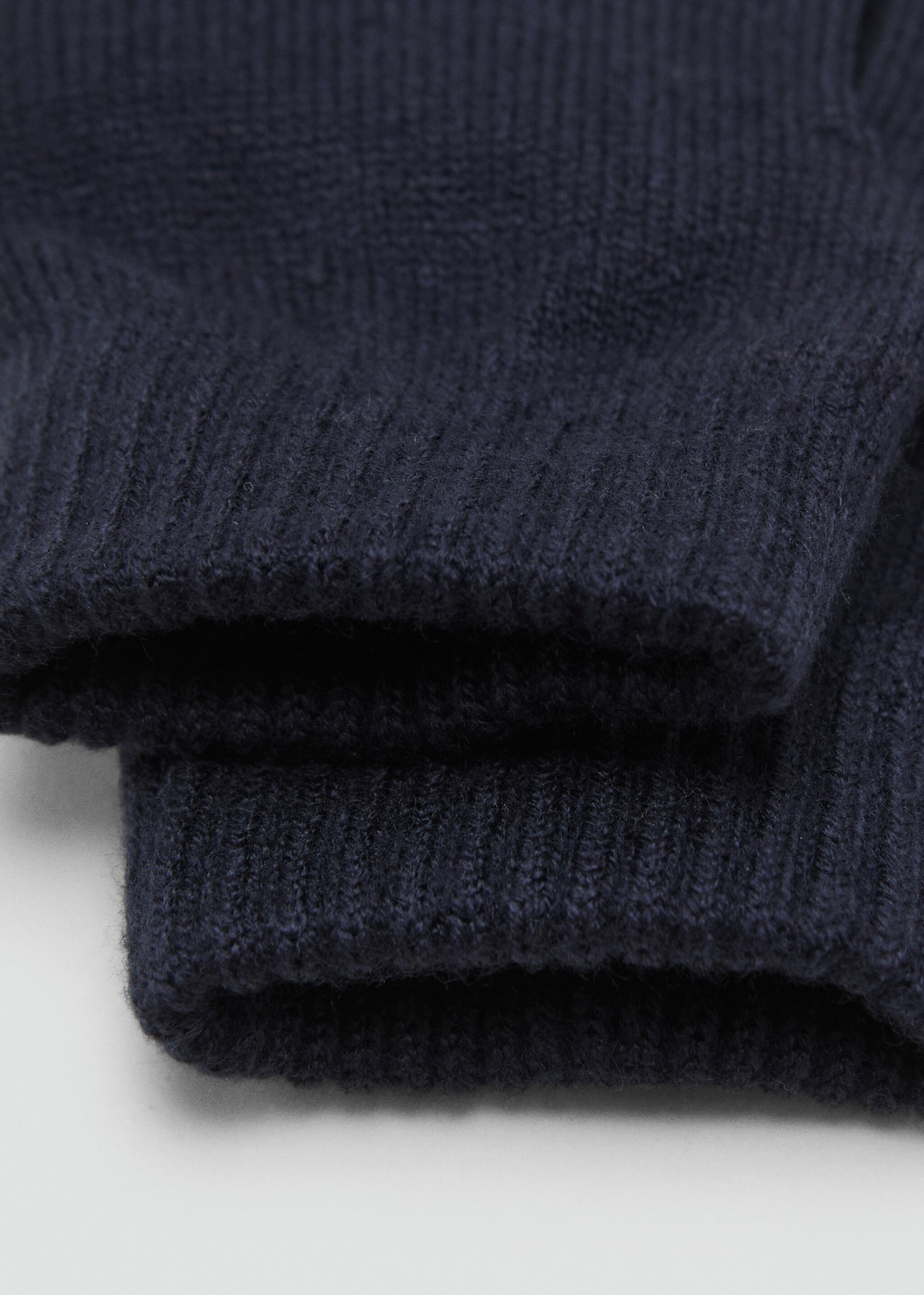 Strickhandschuhe - Mittlere Ansicht, Marineblau. Ref: 17065985-00.