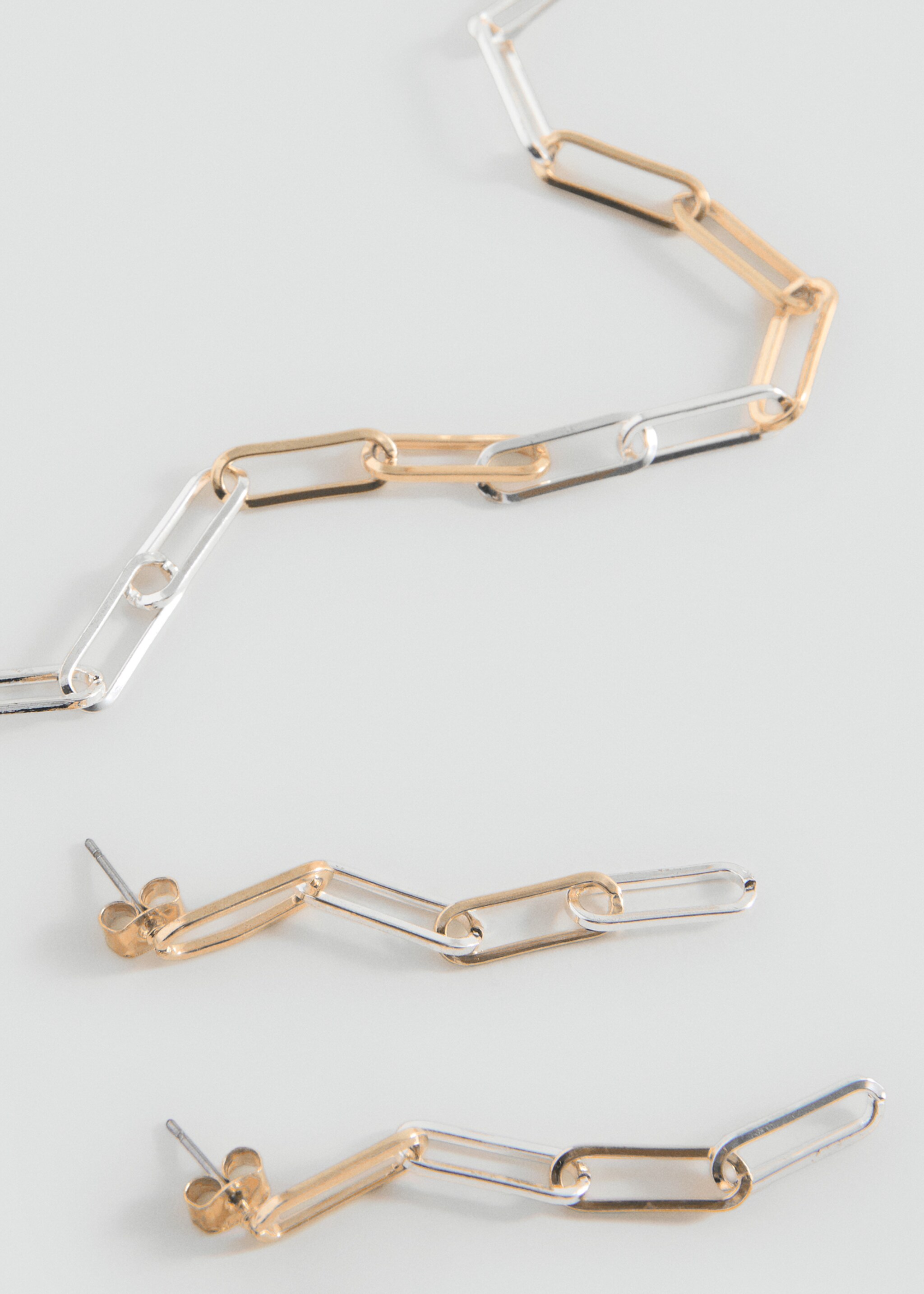 Necklace and earrings set - Medium plane, Gold. Ref: 17065987-00.