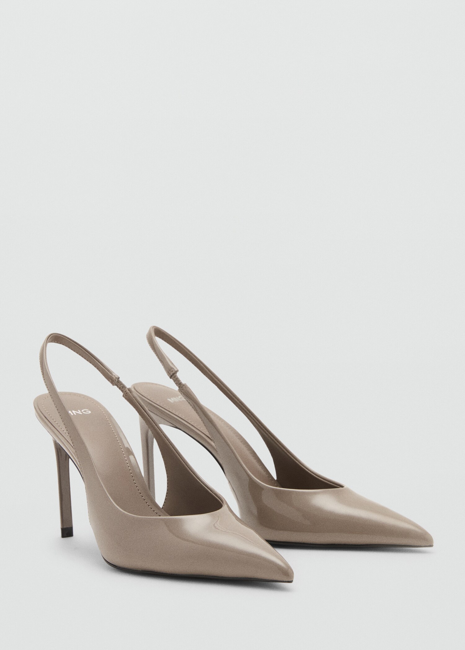 Patent heeled shoes - Medium plane