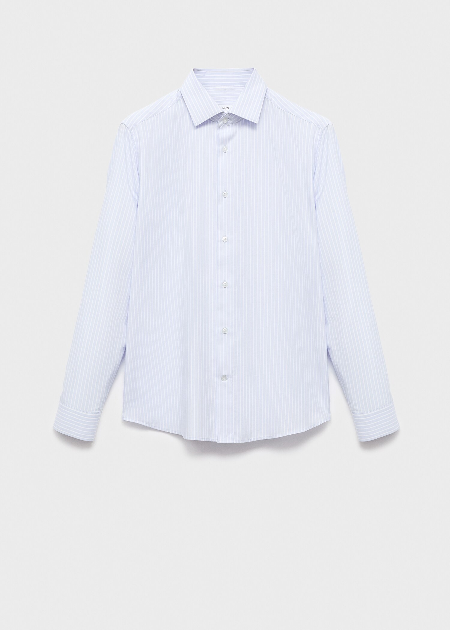 Gestreiftes Slim Fit-Hemd aus 100 % Baumwolle - Artikel ohne Model