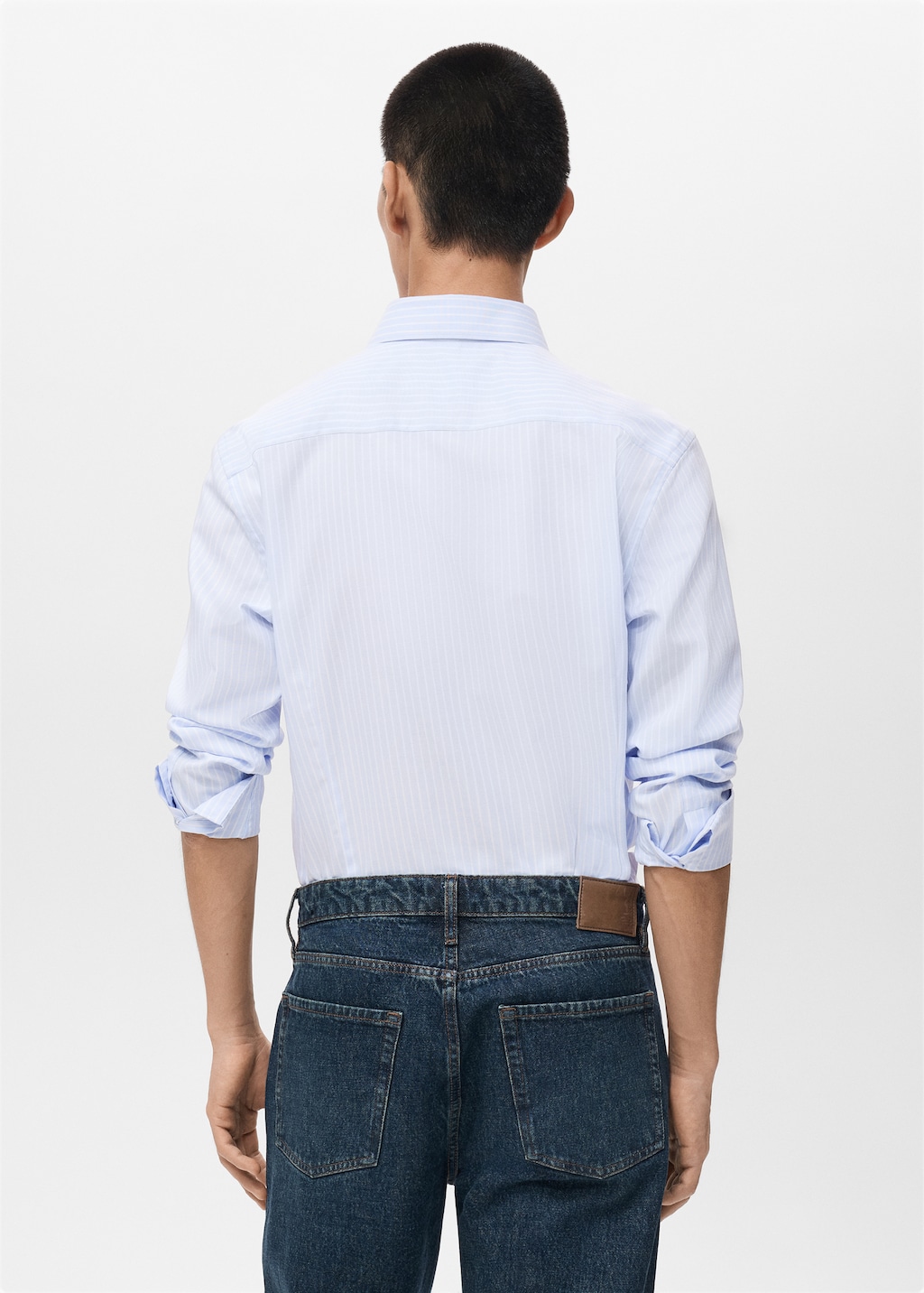 100% cotton striped slim-fit shirt