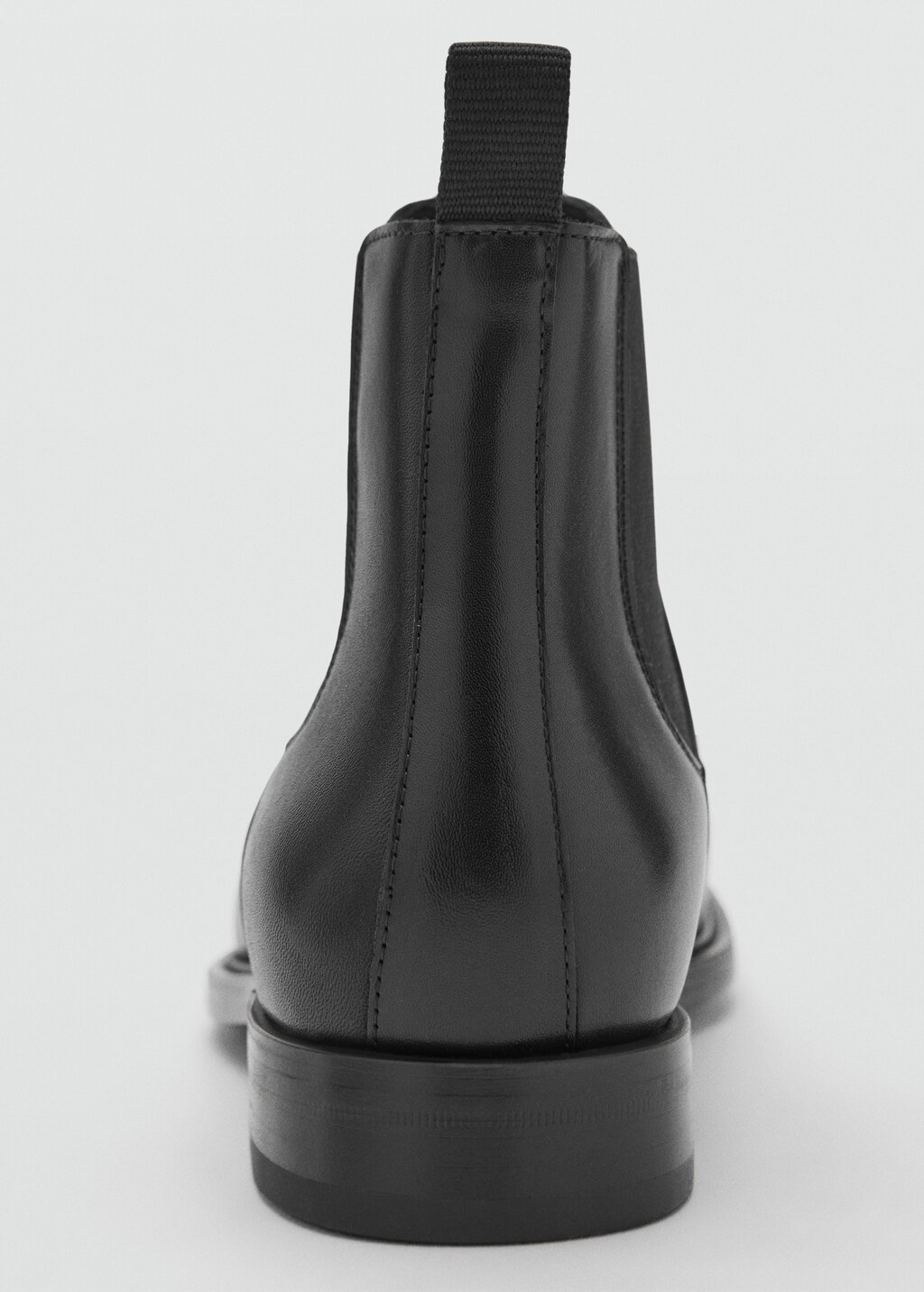 Polished leather chelsea boots