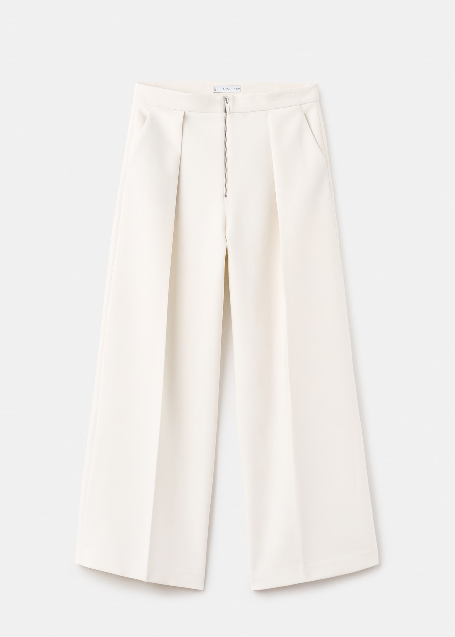Pleated trousers with zip - Article without model