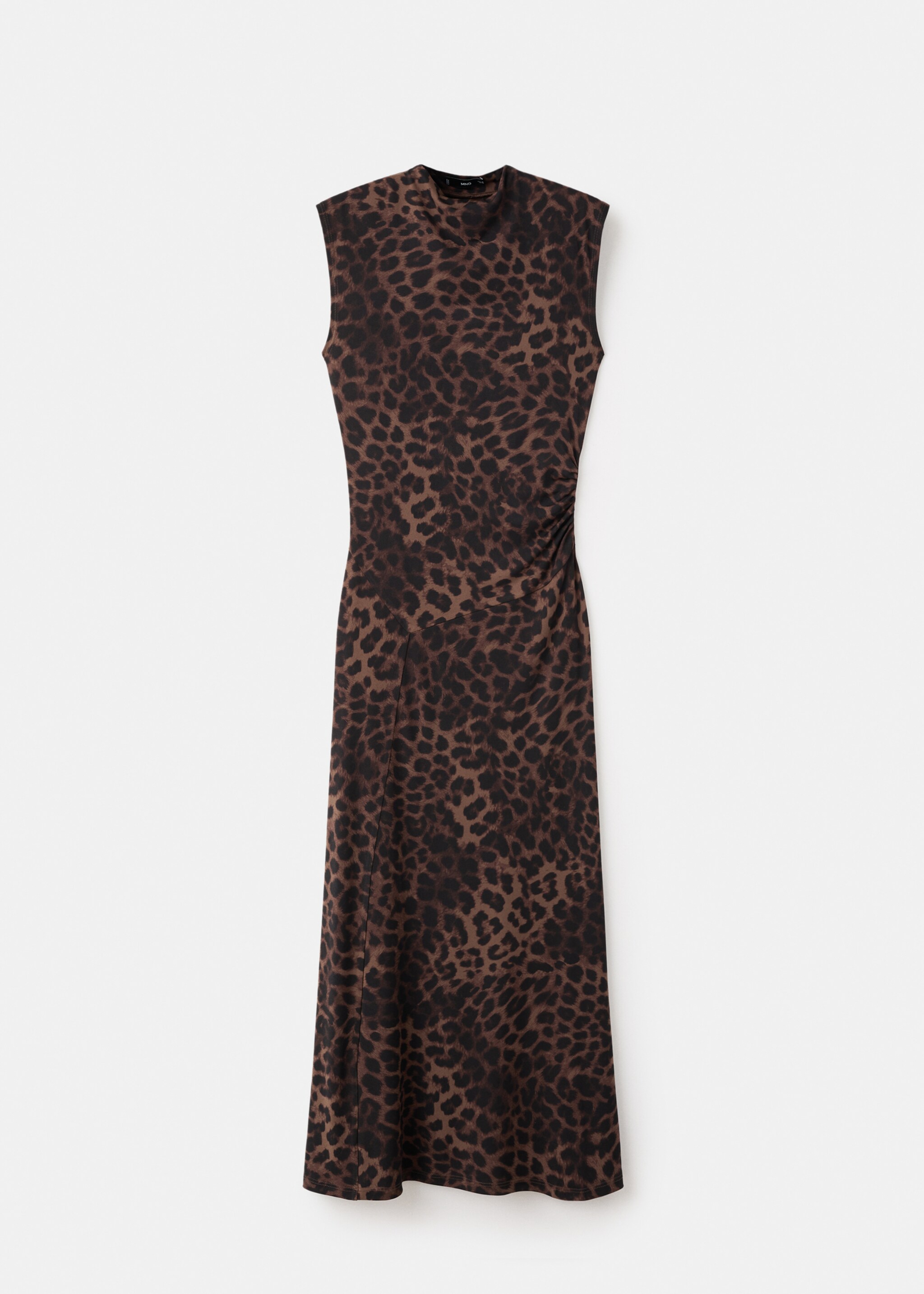Leopard-print fitted dress - Article without model, Brown. Ref: 17066003-00.