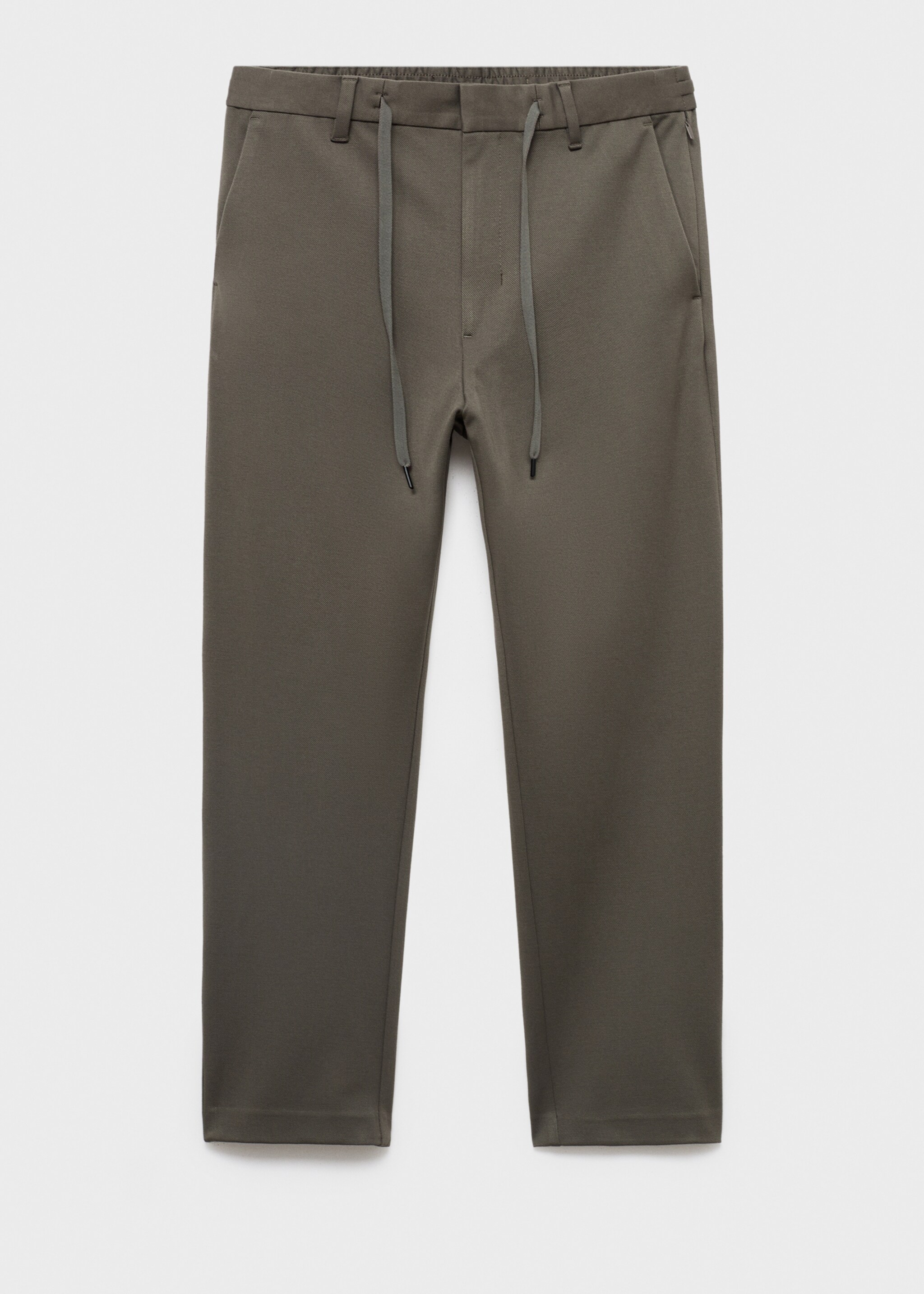 Pantalon slim-fit comfort stretch cordon - Article sans modèle, Marron moyen. Ref: 17066326-00.