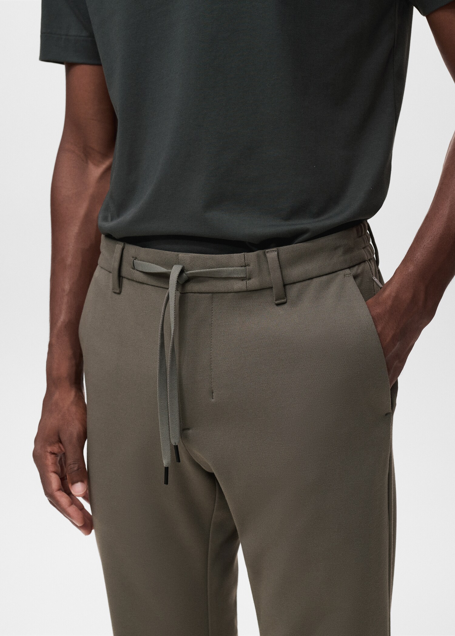 Pantalon slim-fit comfort stretch cordon - Détail de l'article 1