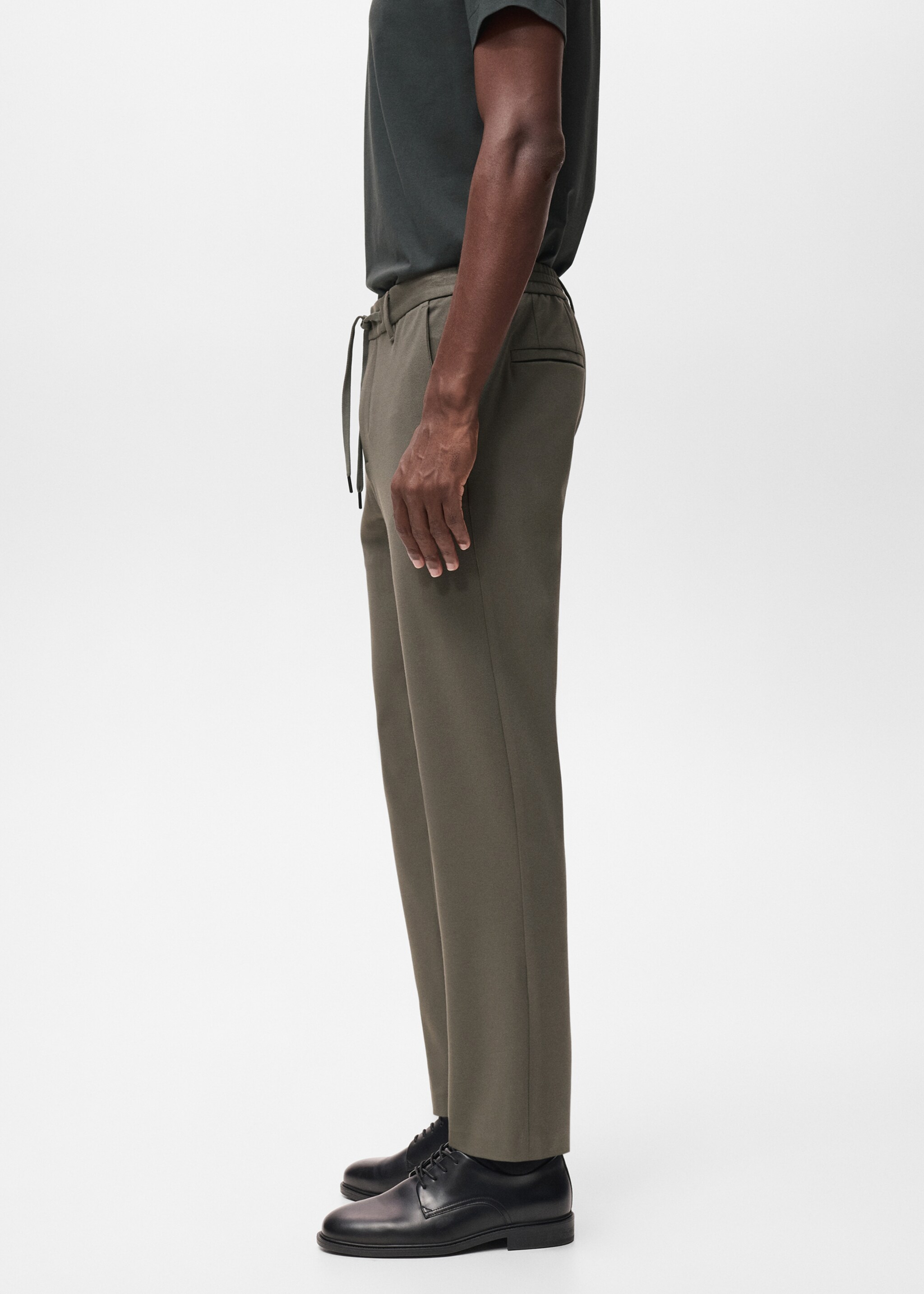 Pantalon slim-fit comfort stretch cordon - Détail de l'article 2, Marron moyen. Ref: 17066326-00.