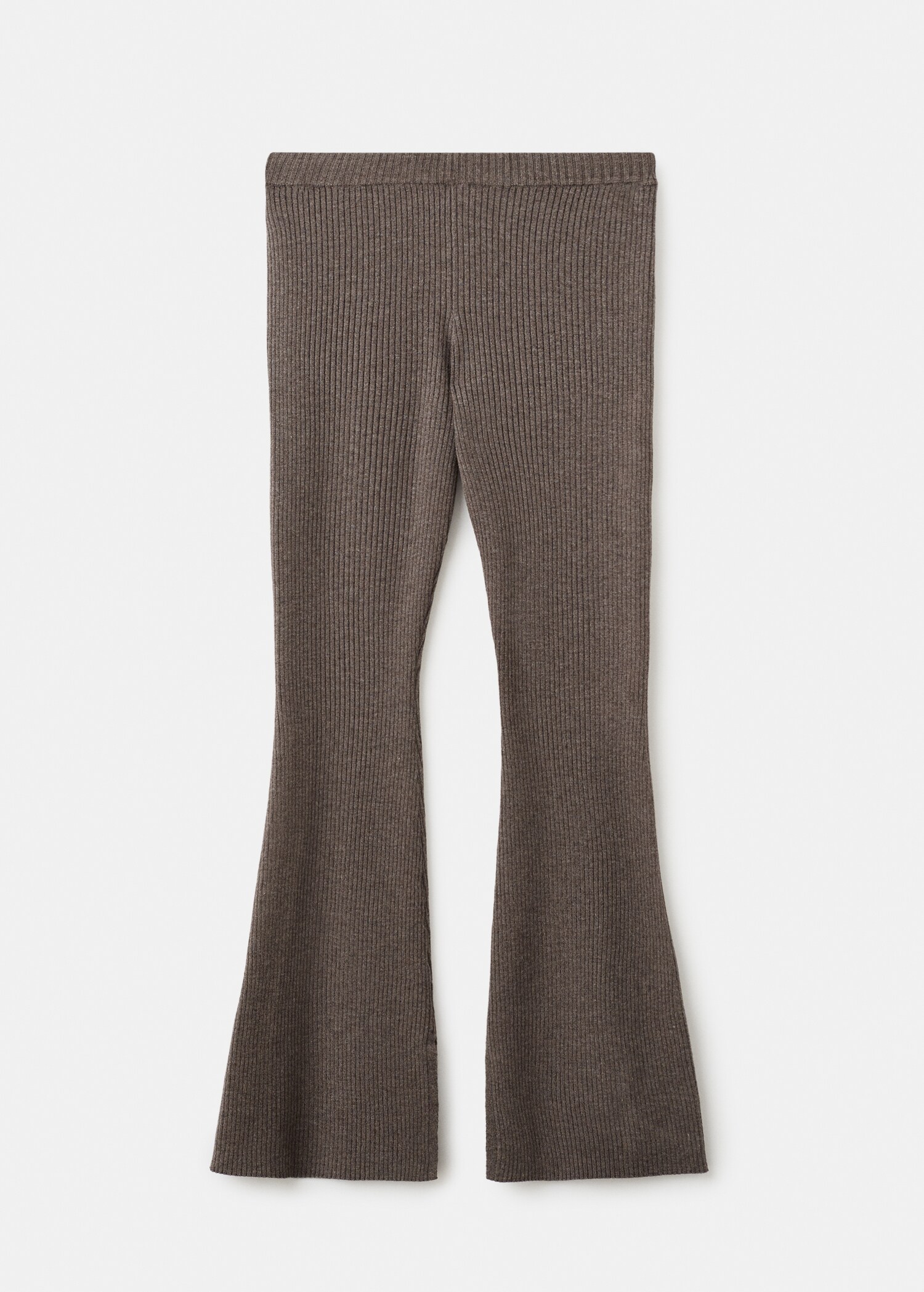 Ribbed flared trousers - Article without model