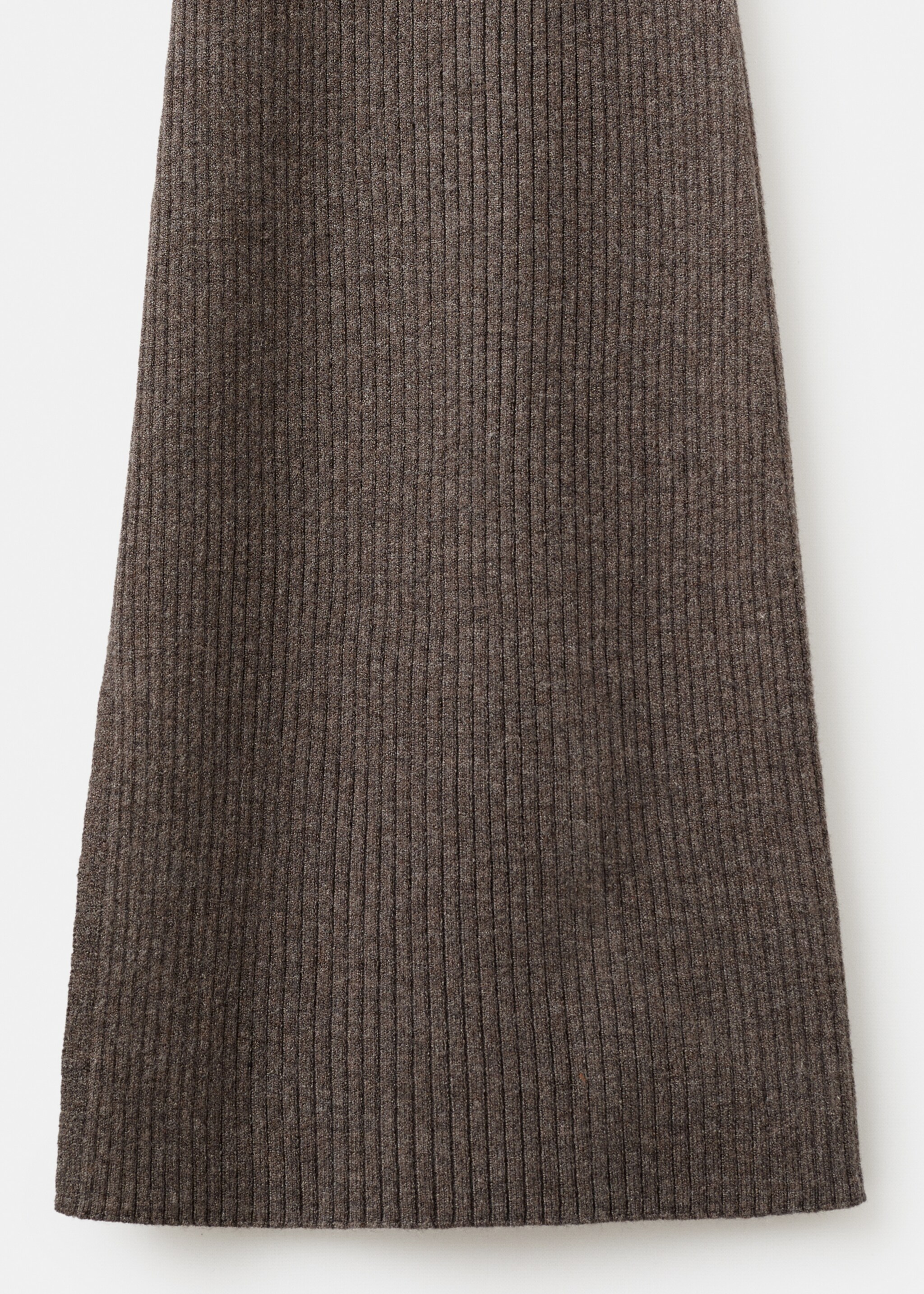 Ribbed flared trousers - Details of the article 0, Medium Brown. Ref: 17066330-00.