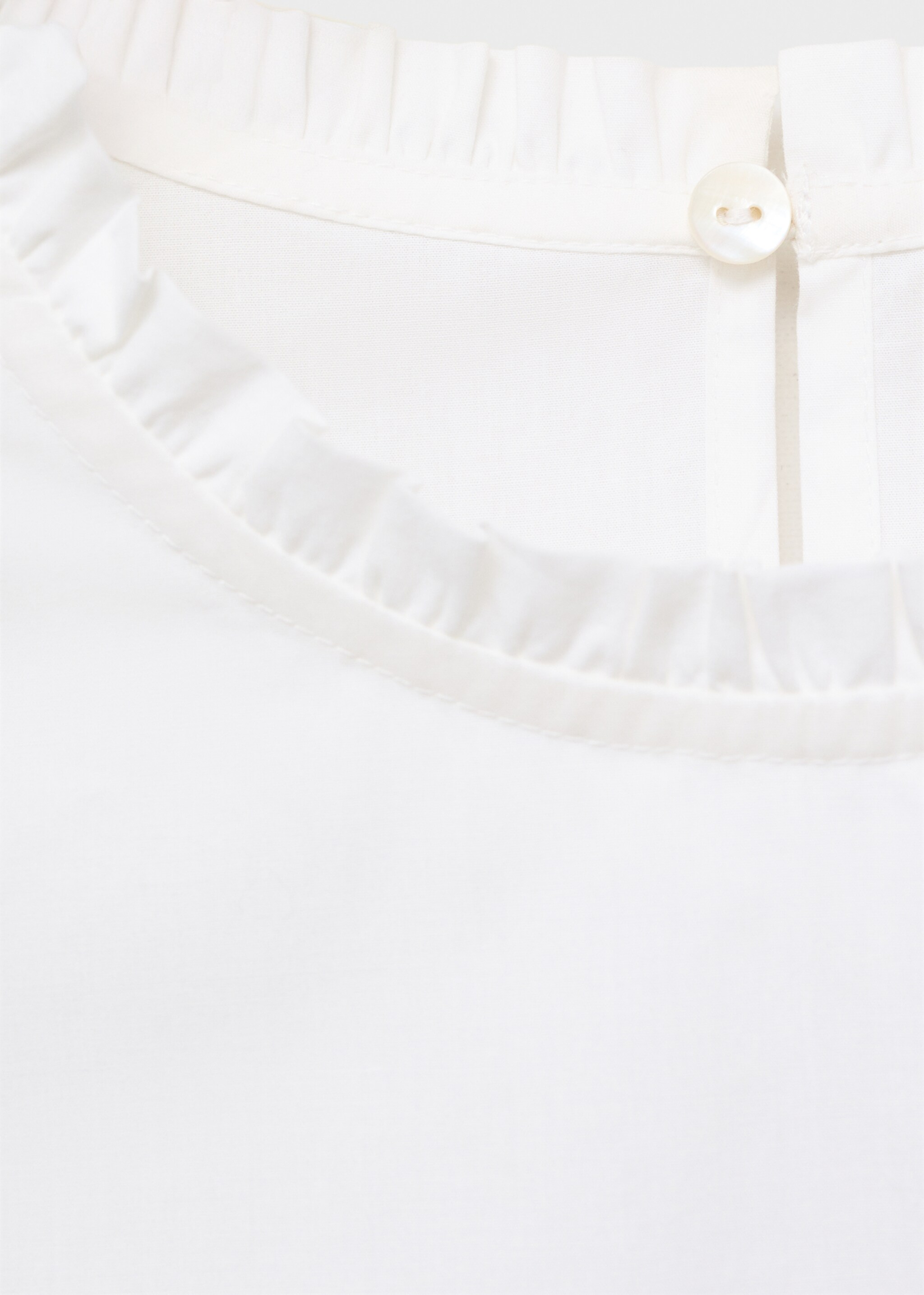 Chemise coton volantée - Détail de l'article 0, Blanc cassé. Ref: 17066332-00.