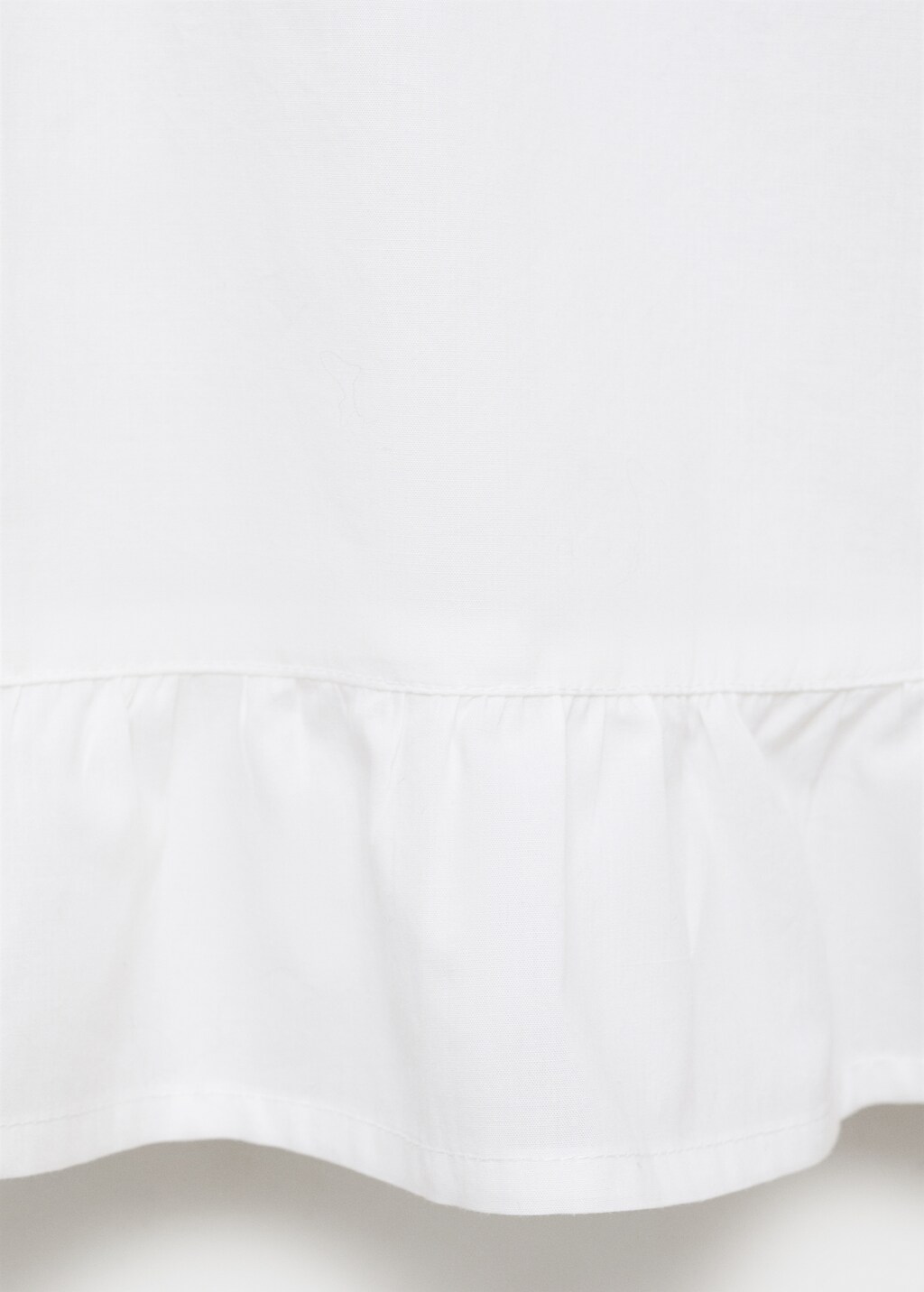 Ruffled cotton blouse