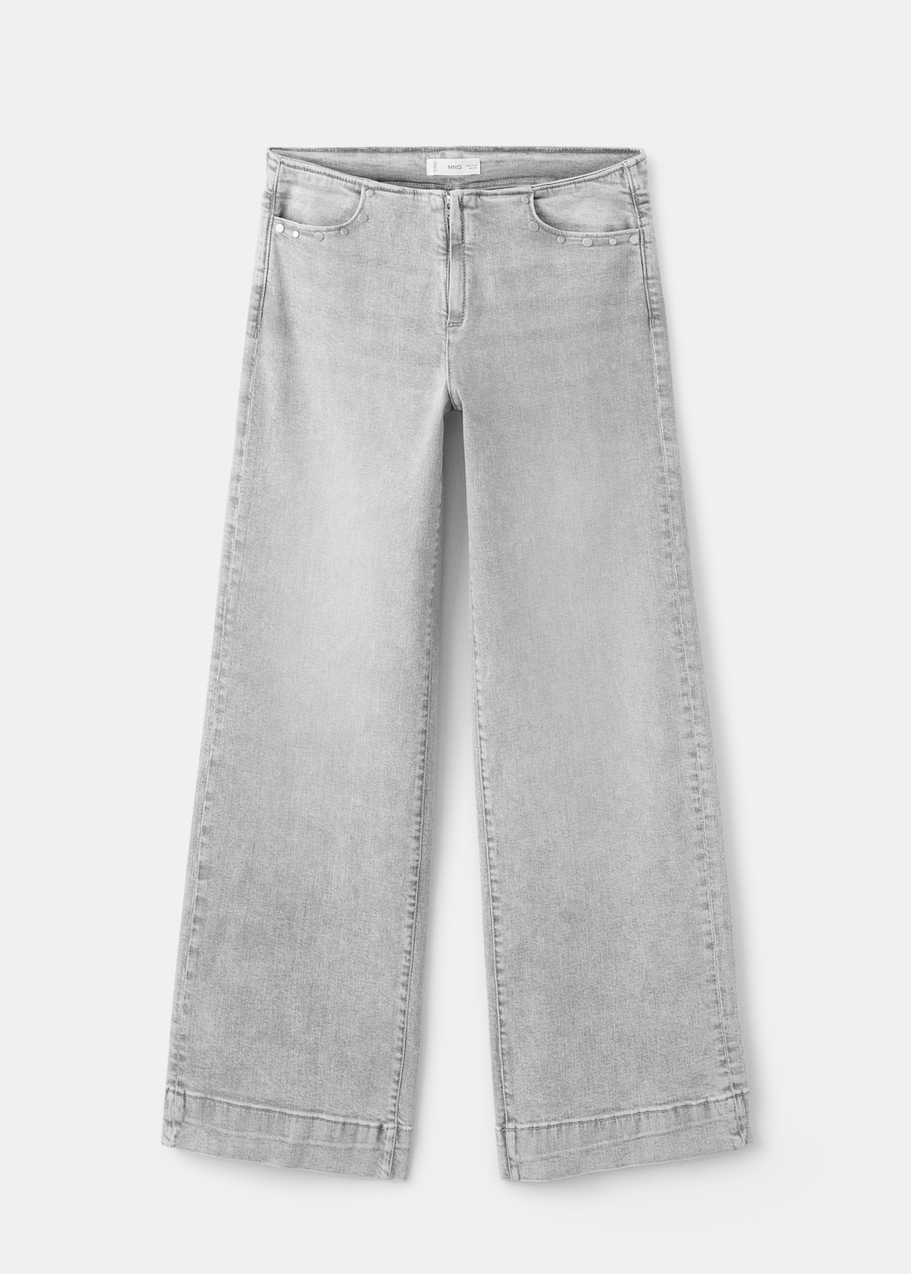 Low-waist studded jeans - Teen | MANGO USA