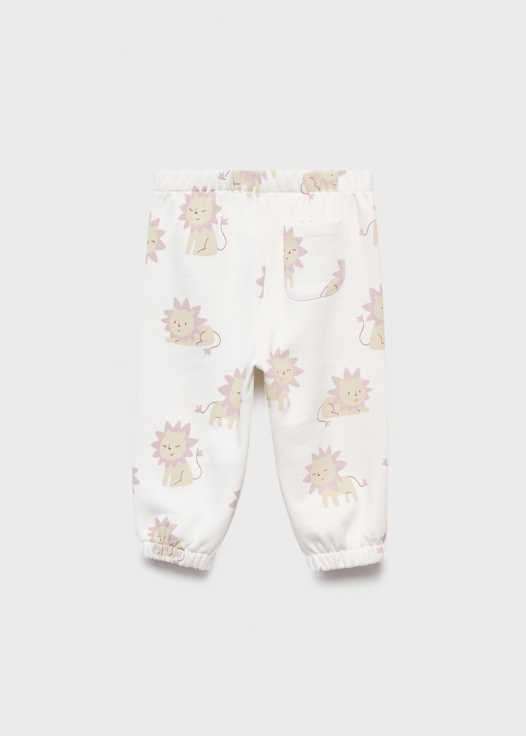 Printed cotton joggers