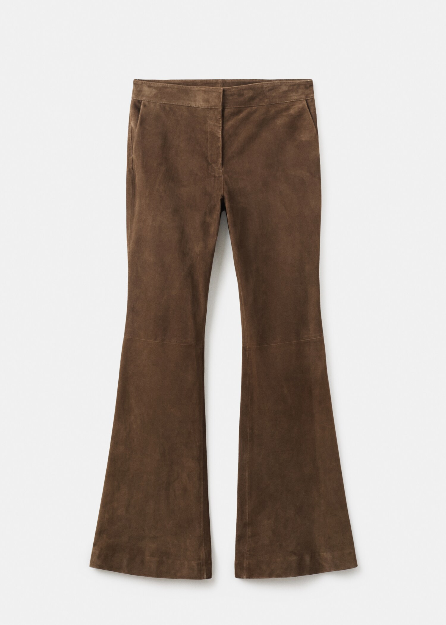 100% suede flared pants - Article without model