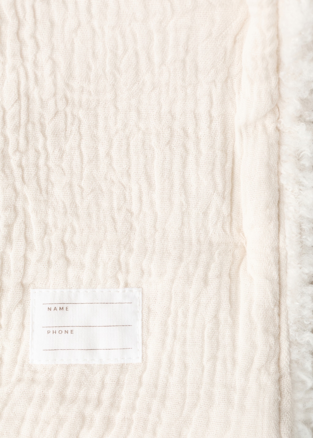 Shearling-effect hooded coat