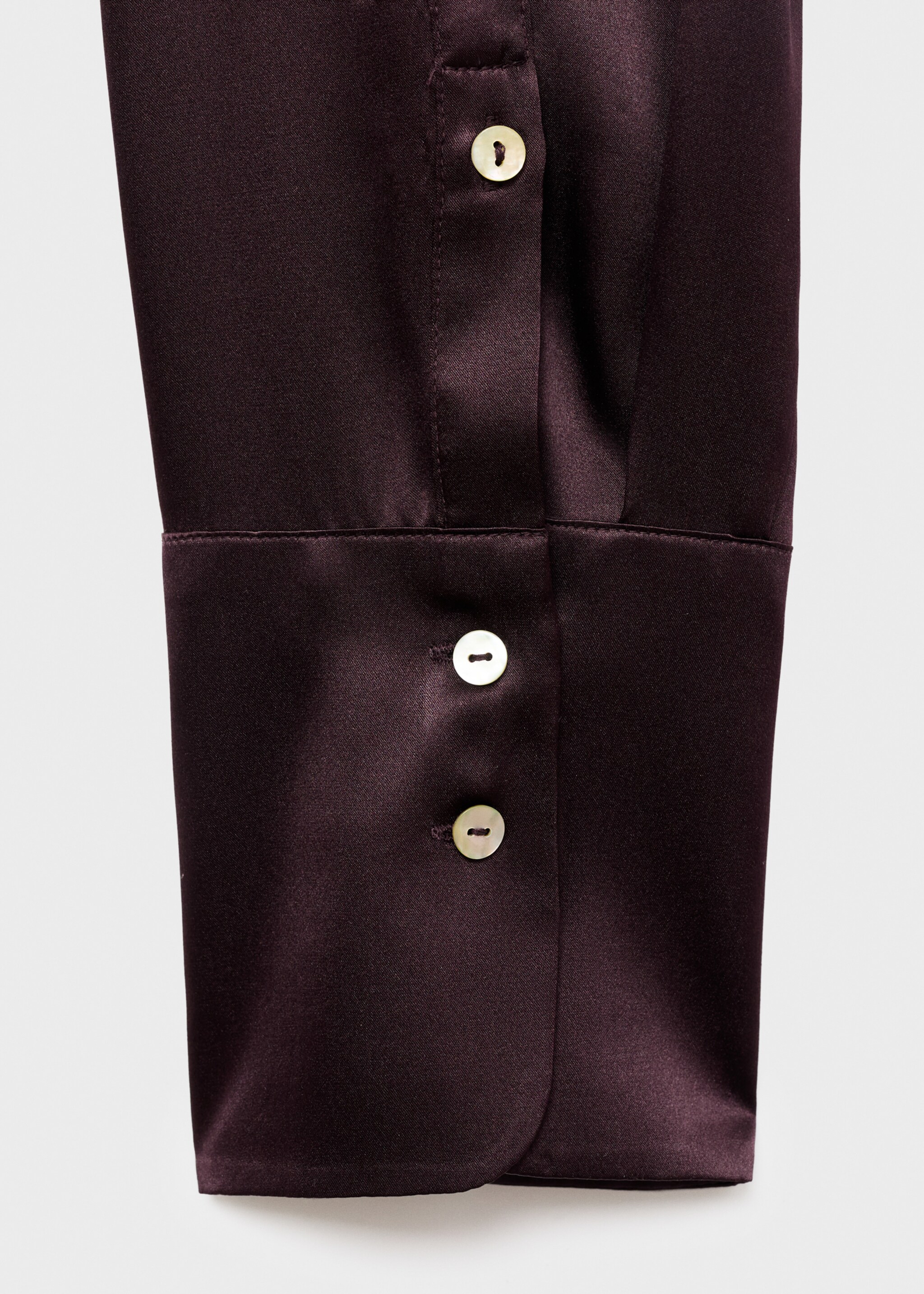 Chemise 100 % soie satinée - Détail de l'article 0, Marron moyen. Ref: 17066350-00.