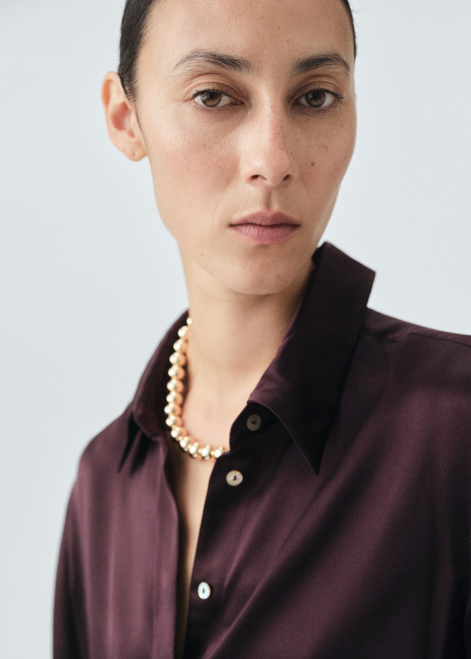 Chemise 100 % soie satinée - Détail de l'article 1