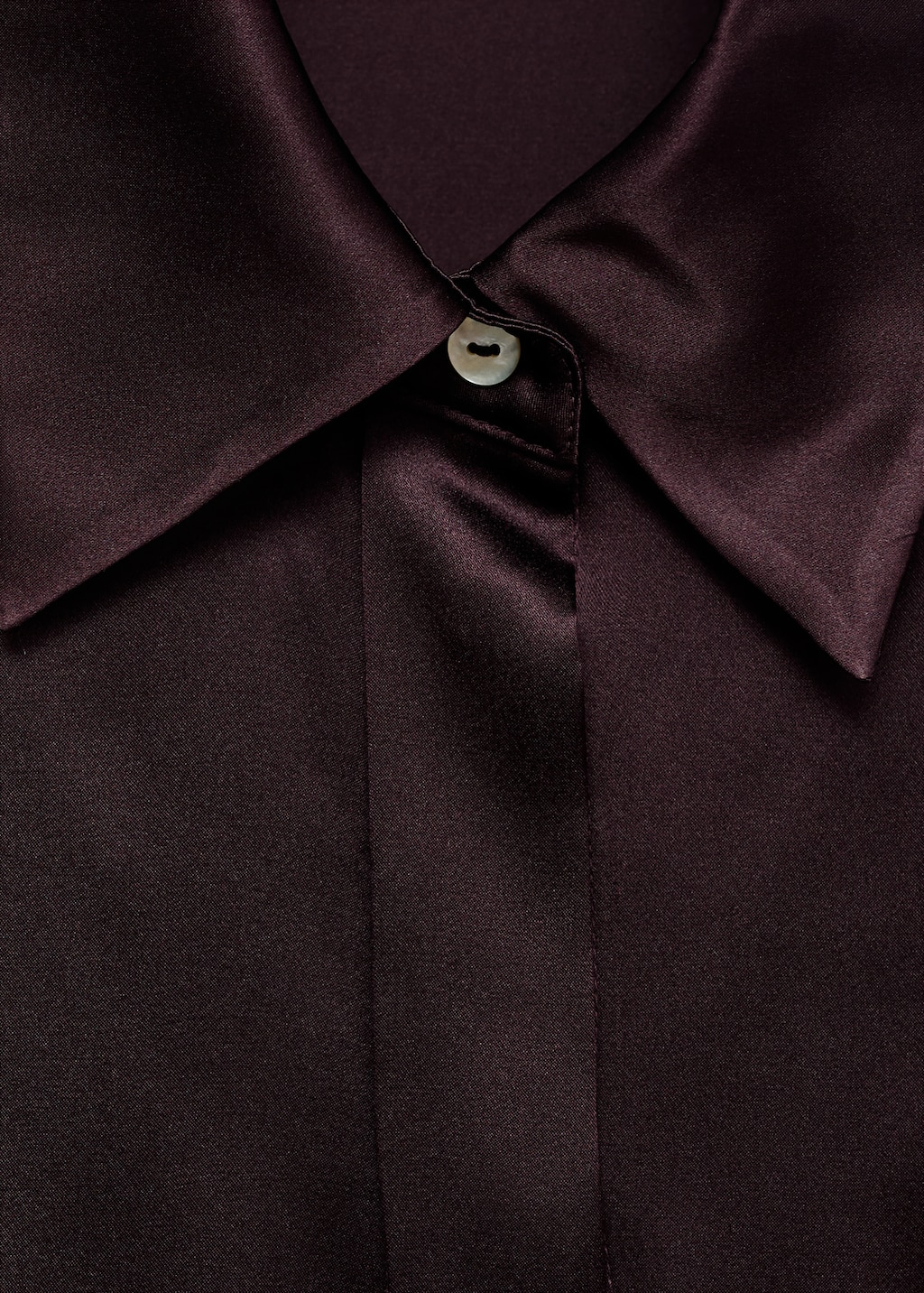 100% silk satin shirt