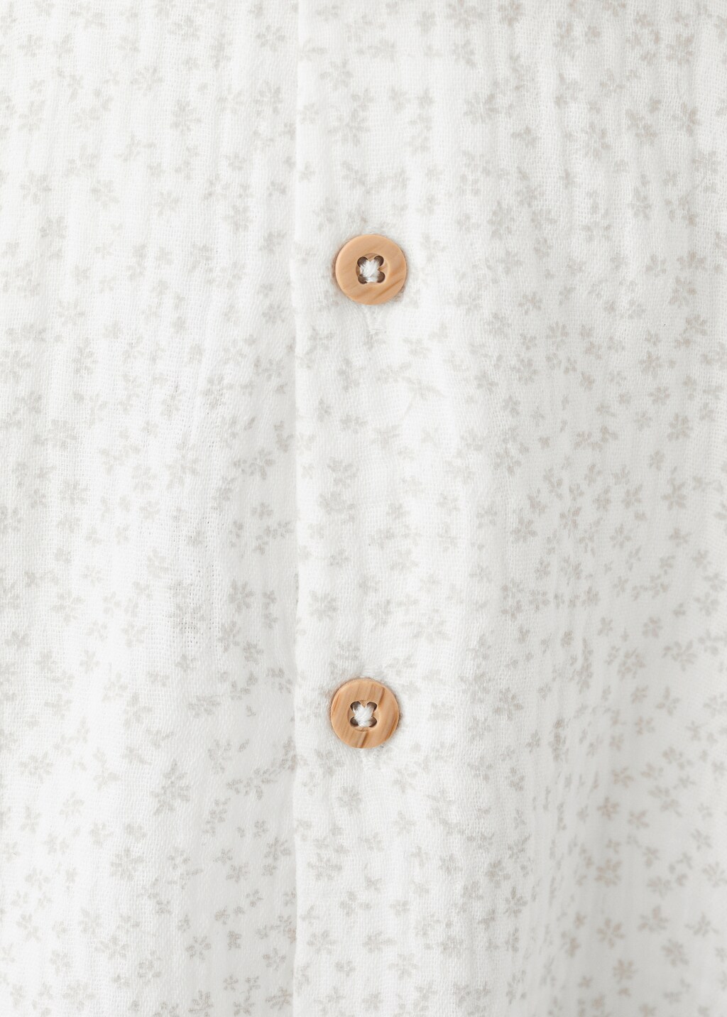 Floral-print cotton blouse