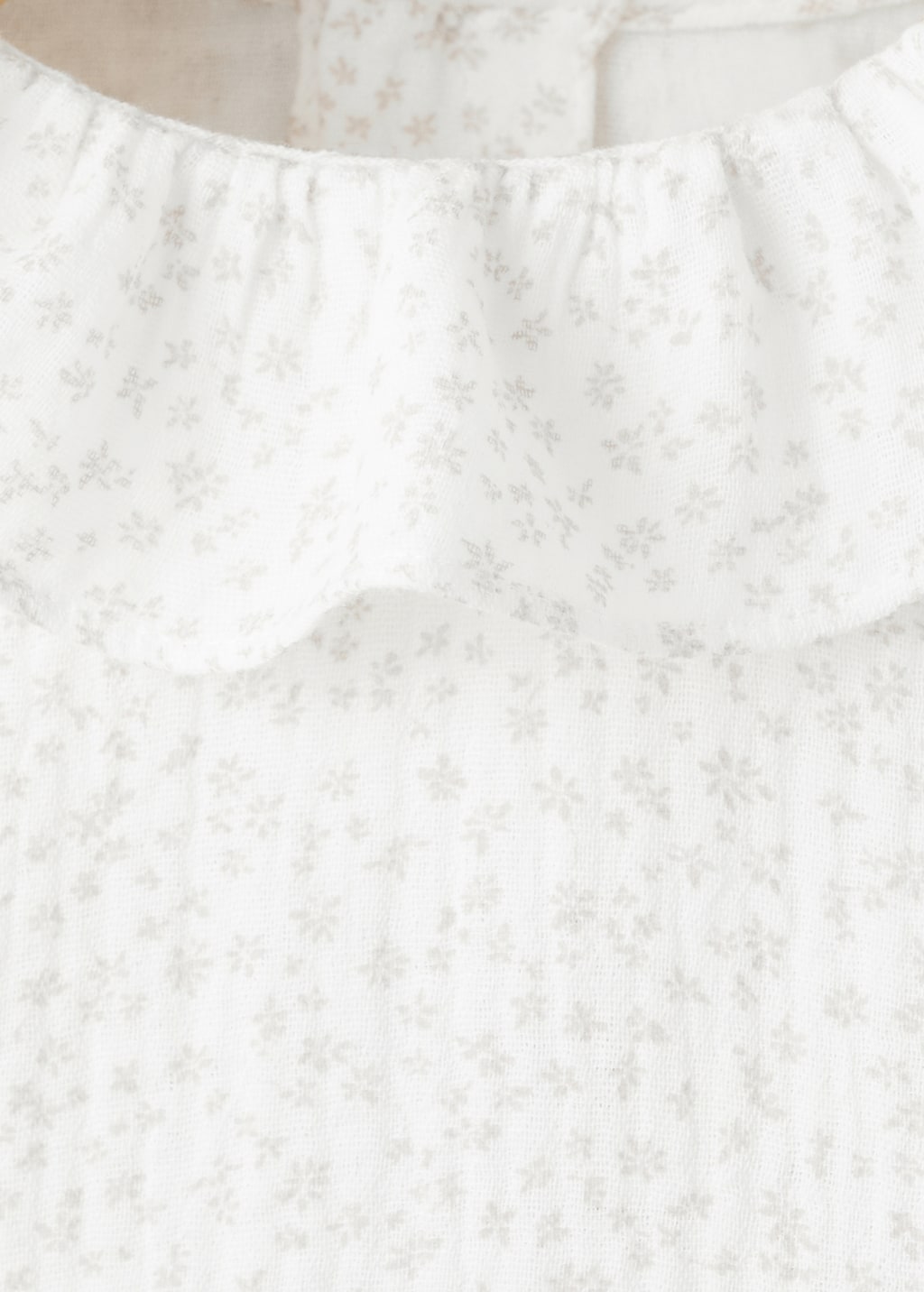 Floral-print cotton blouse