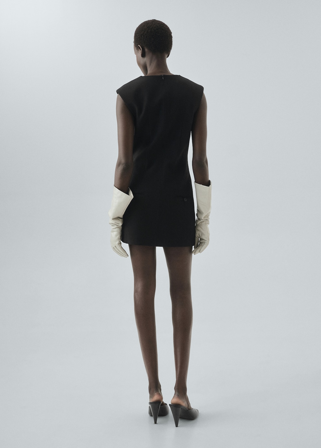 Dress with stitched pocket