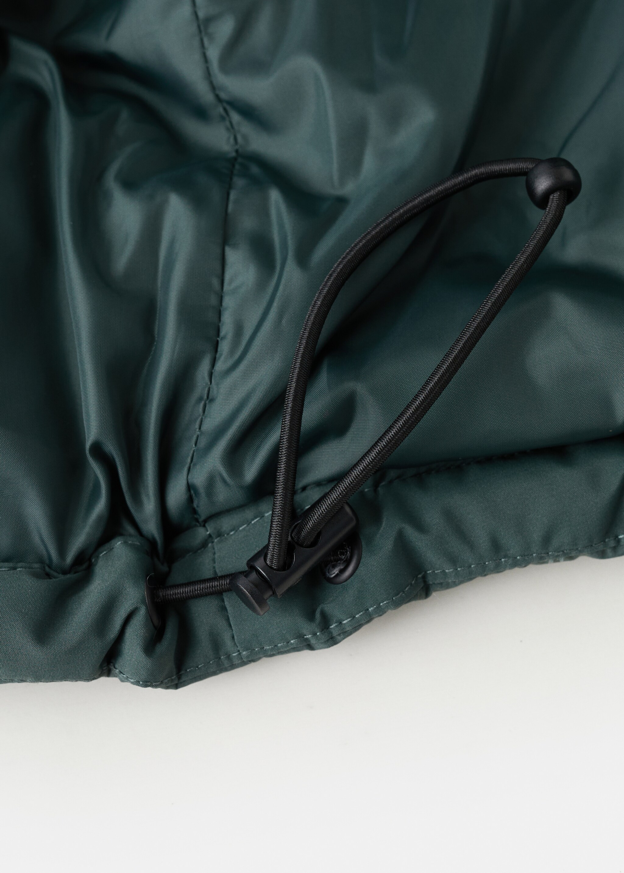 Hood quilted coat - Details of the article 0, Pastel Green. Ref: 17066720-00.