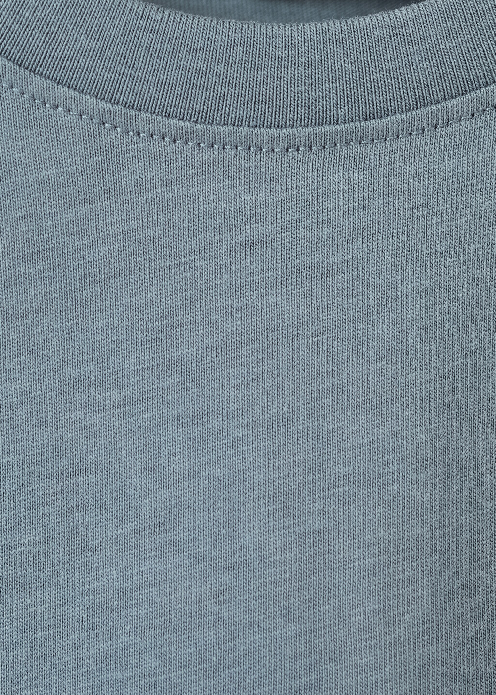 Printed cotton-blend T-shirt - Details of the article 0, Aqua Green. Ref: 17066725-00.