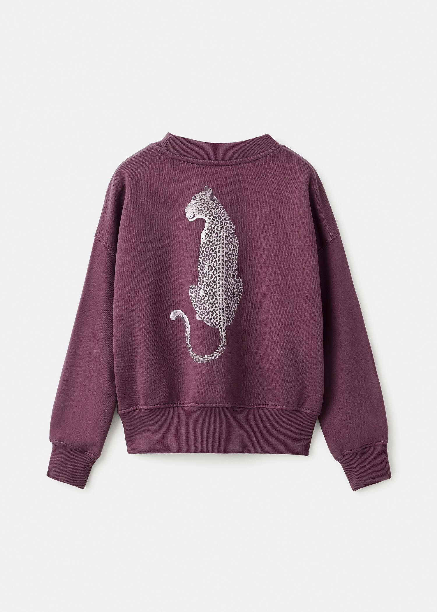 Printed cotton sweatshirt - Reverse of the article