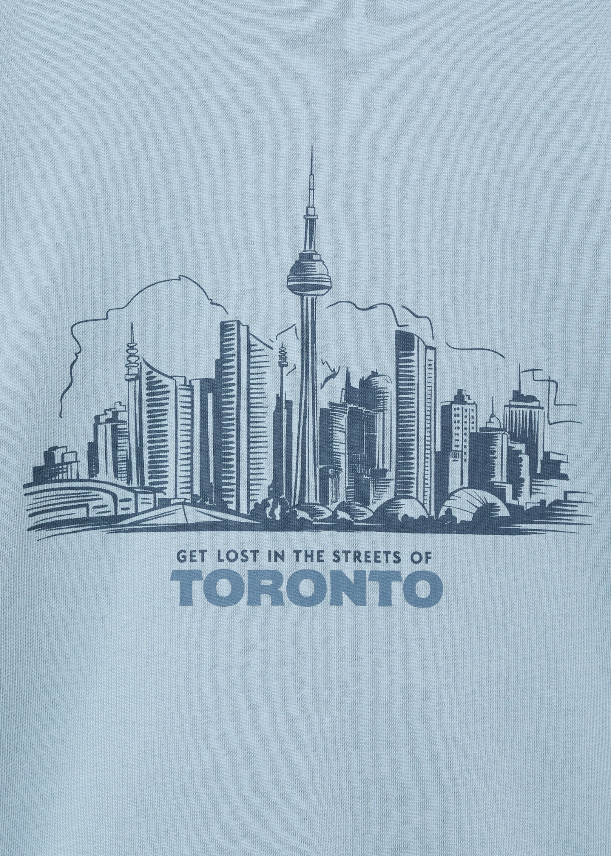 Printed long sleeve t-shirt - Details of the article 8, Blue. Ref: 17066728-00.