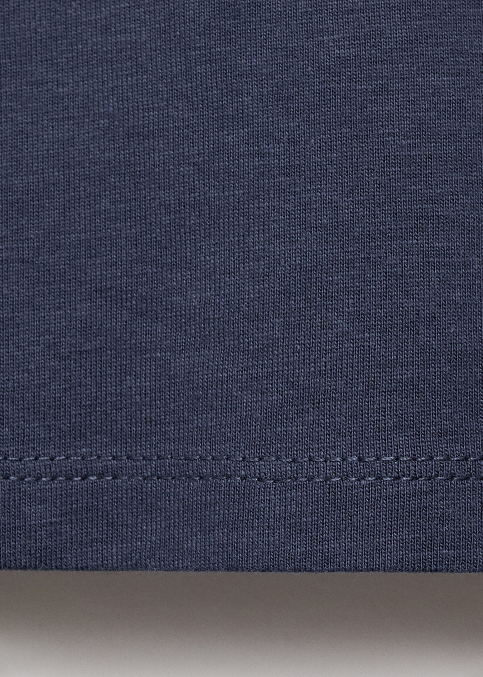 Printed long sleeve t-shirt - Details of the article 0, Navy. Ref: 17066728-00.