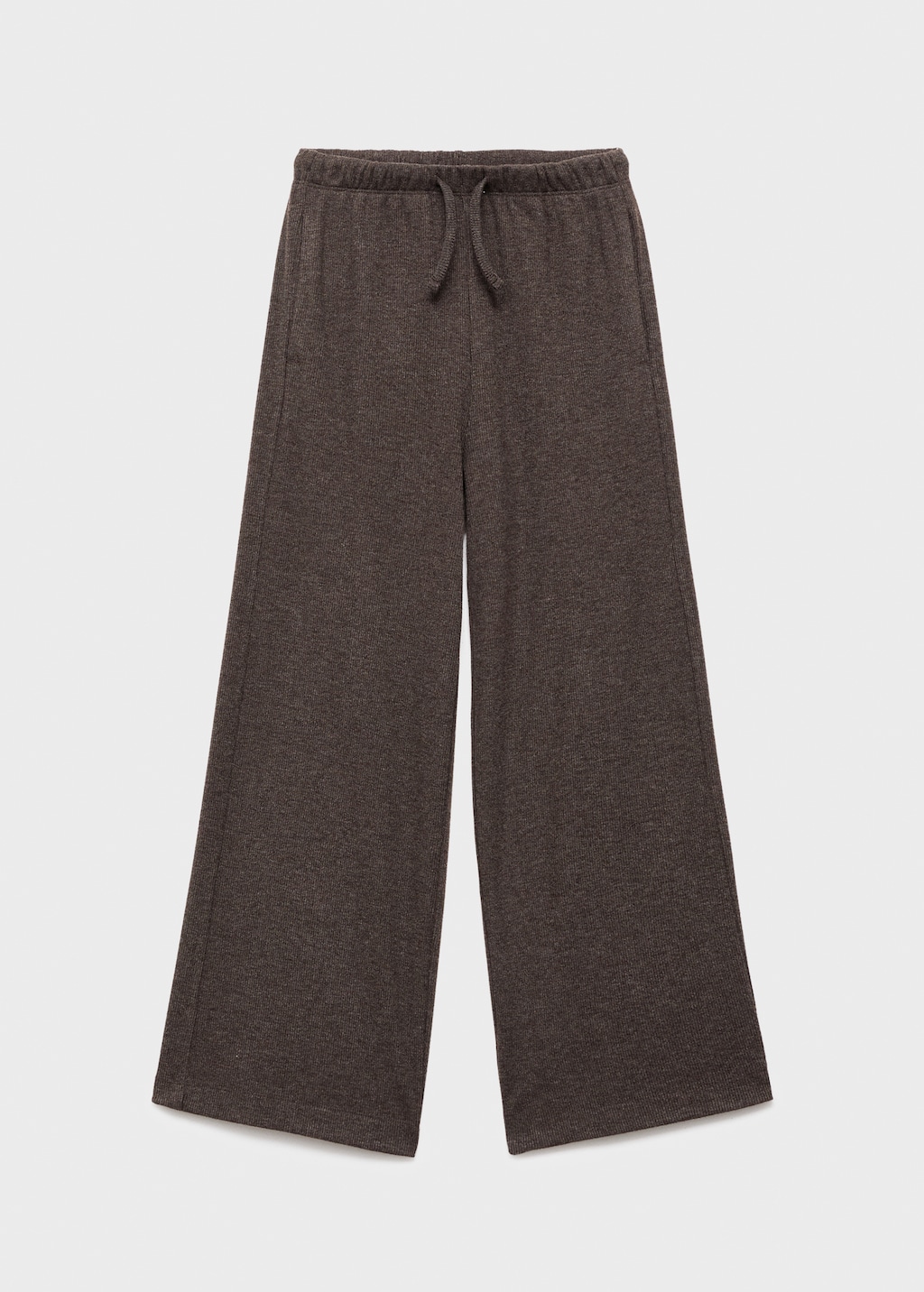 Wide-leg knitted pants