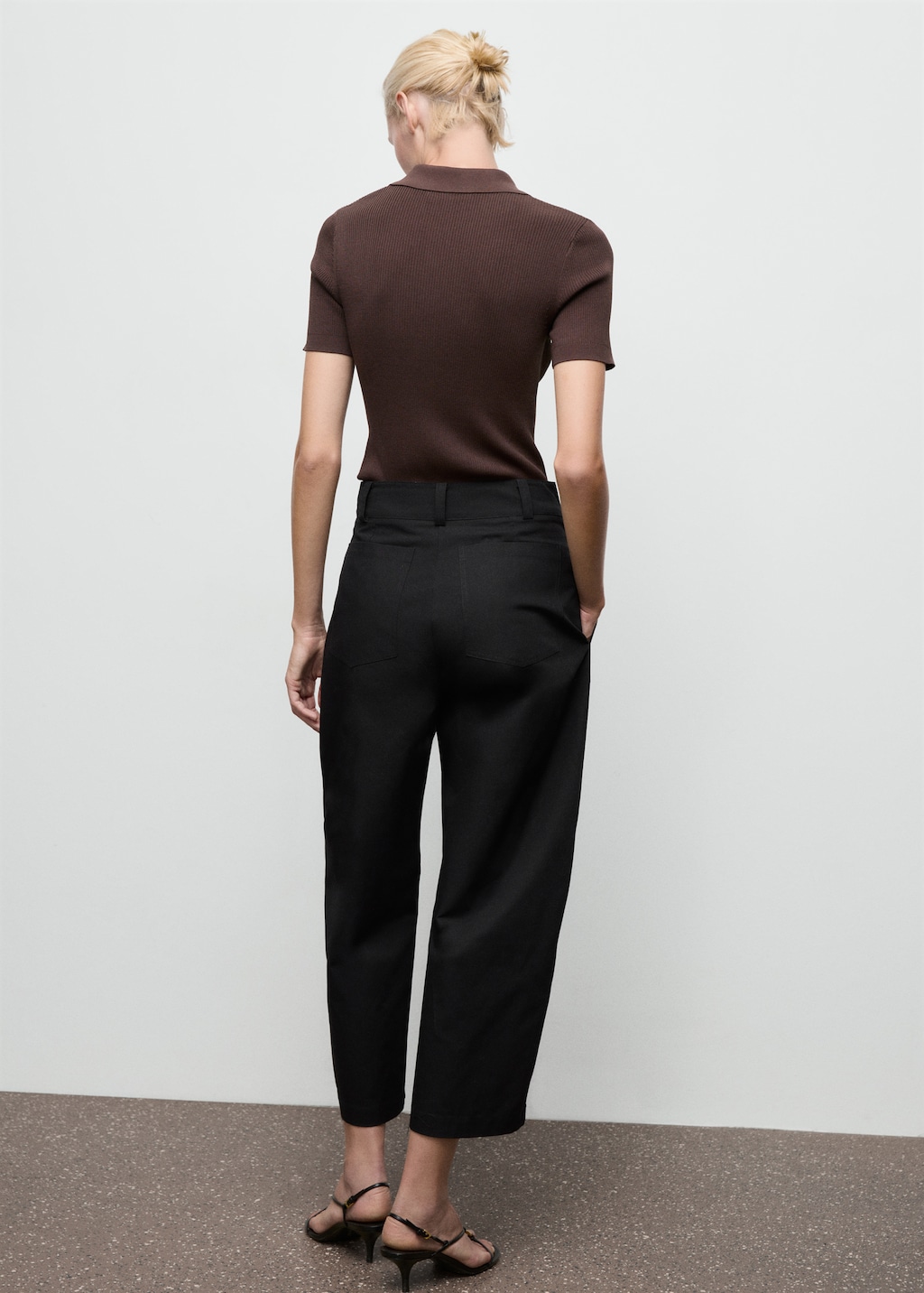 High-waisted balloon pants