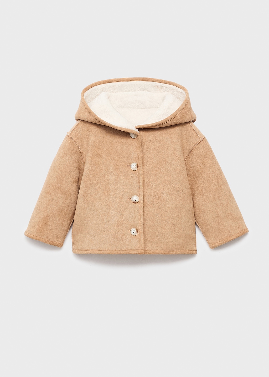 Reversible double-faced teddy coat