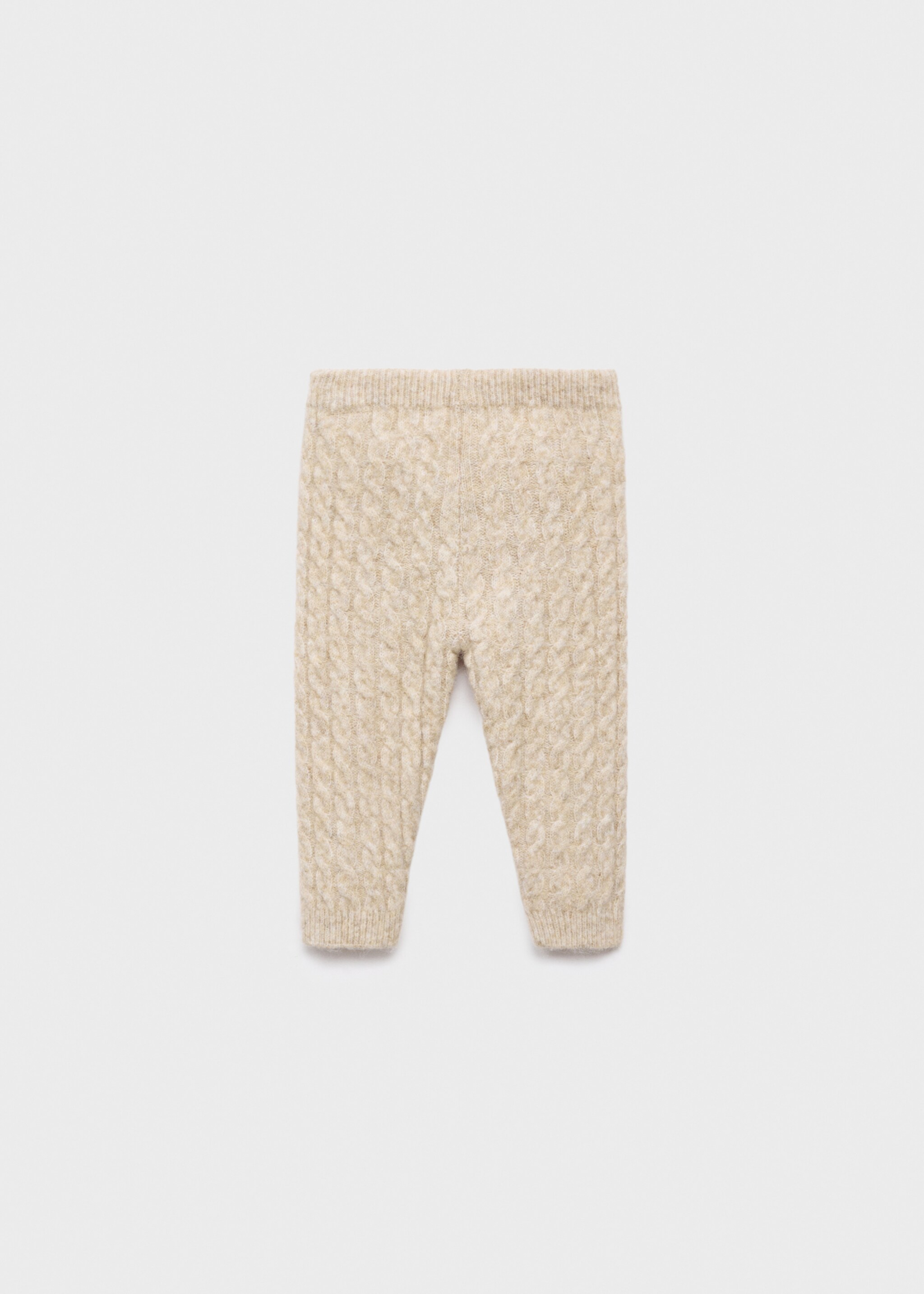 Knitted leggings - Reverse of the article, Sand. Ref: 17066737-00.