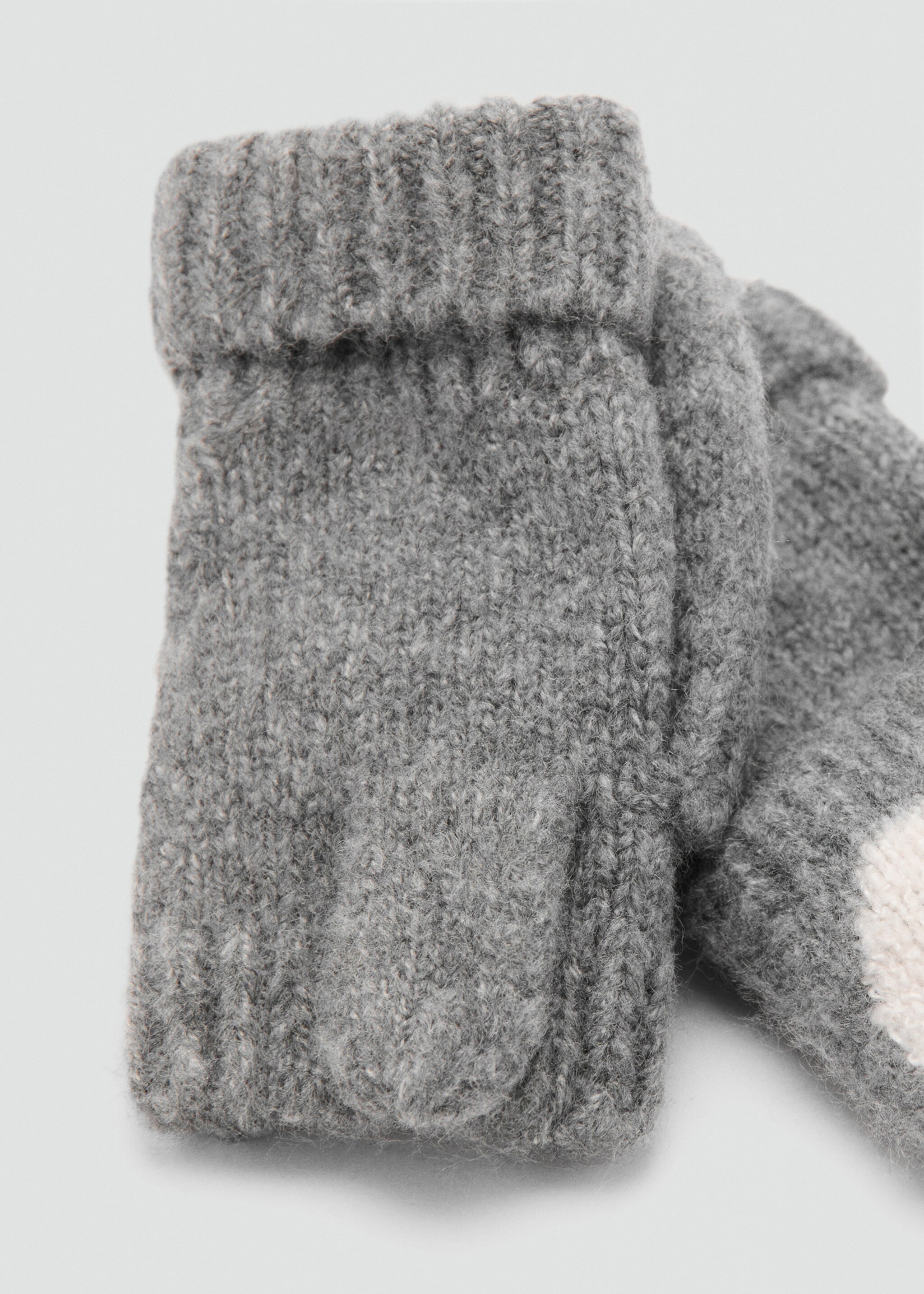 Penguin gloves - Details of the article 1, Grey. Ref: 17066741-00.