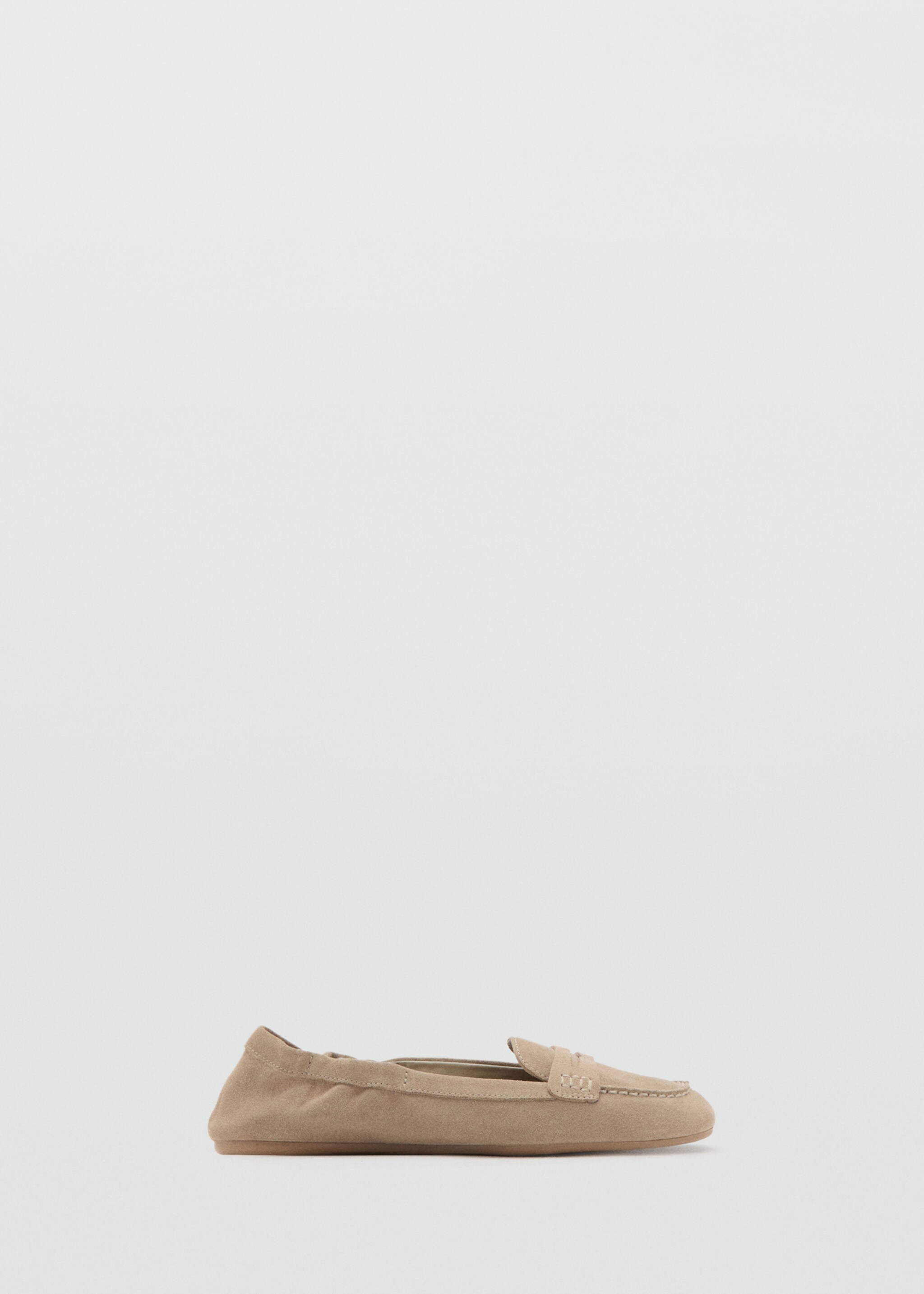 Suede penny loafers - Article without model, Sand. Ref: 17066743-00.