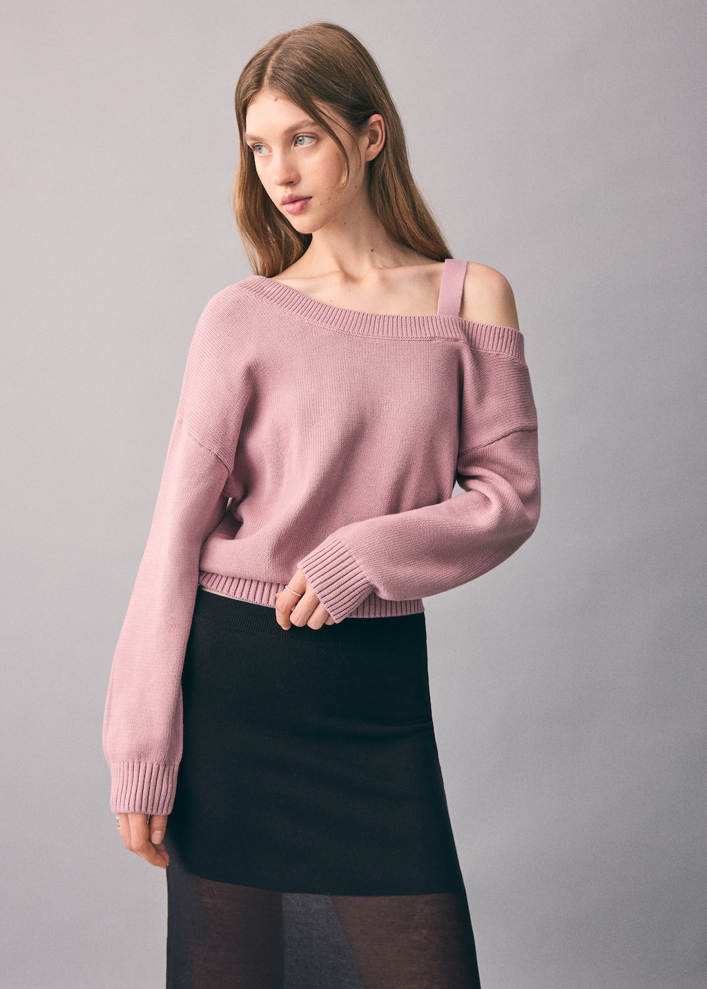 Long semi-transparent skirt