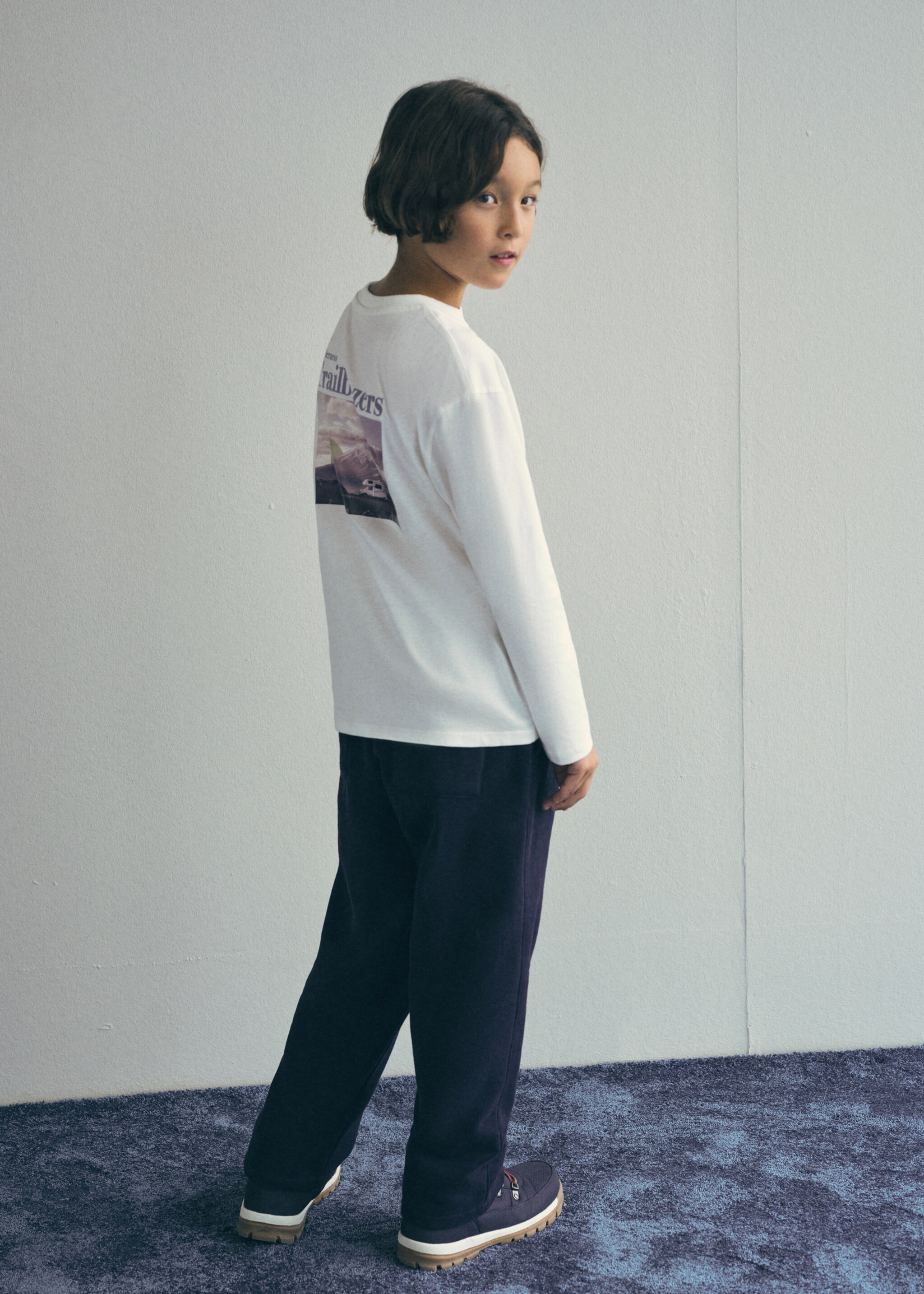 Printed cotton-blend T-shirt - Details of the article 6, Off White. Ref: 17067127-00.