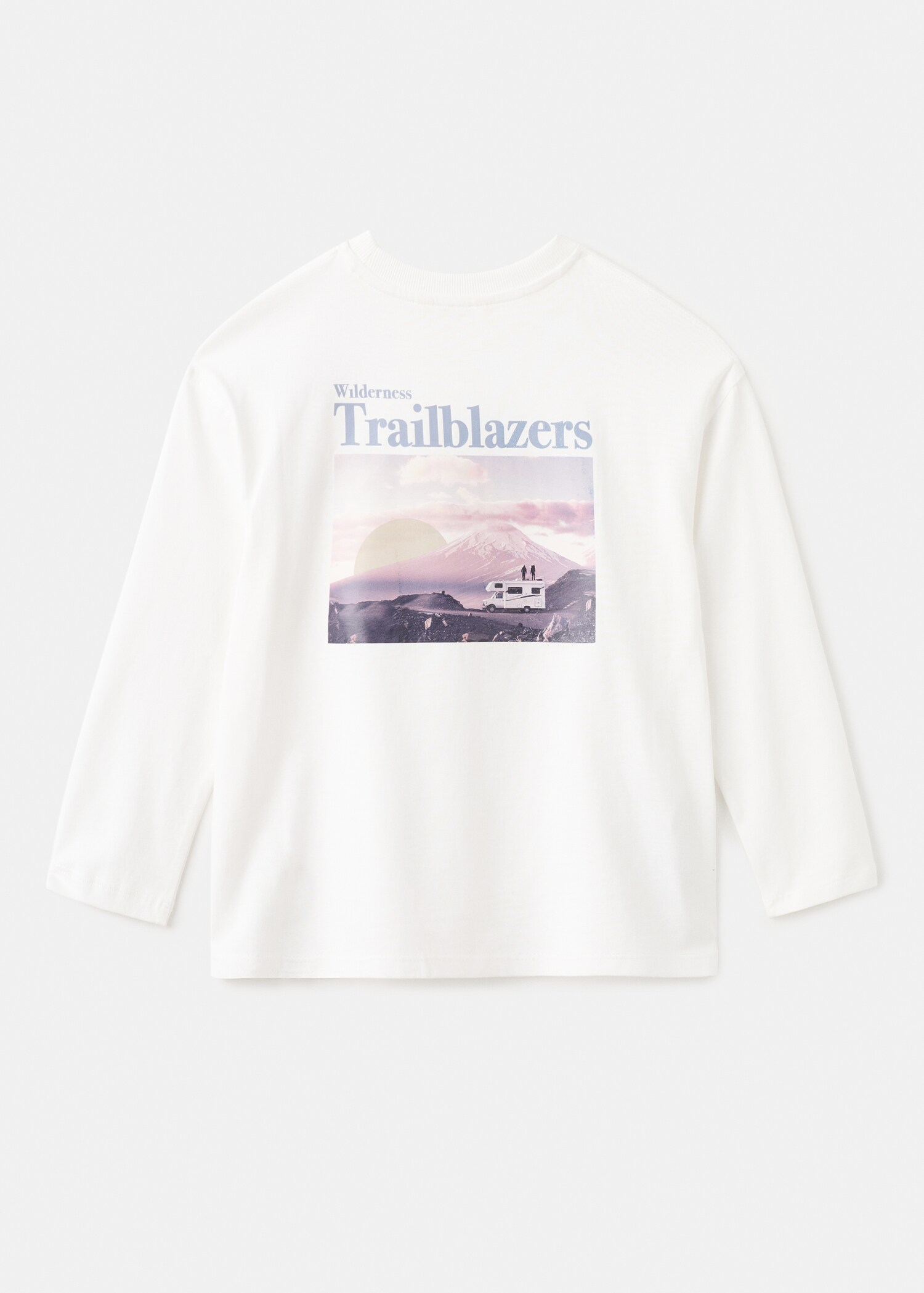 Printed cotton-blend T-shirt - Reverse of the article