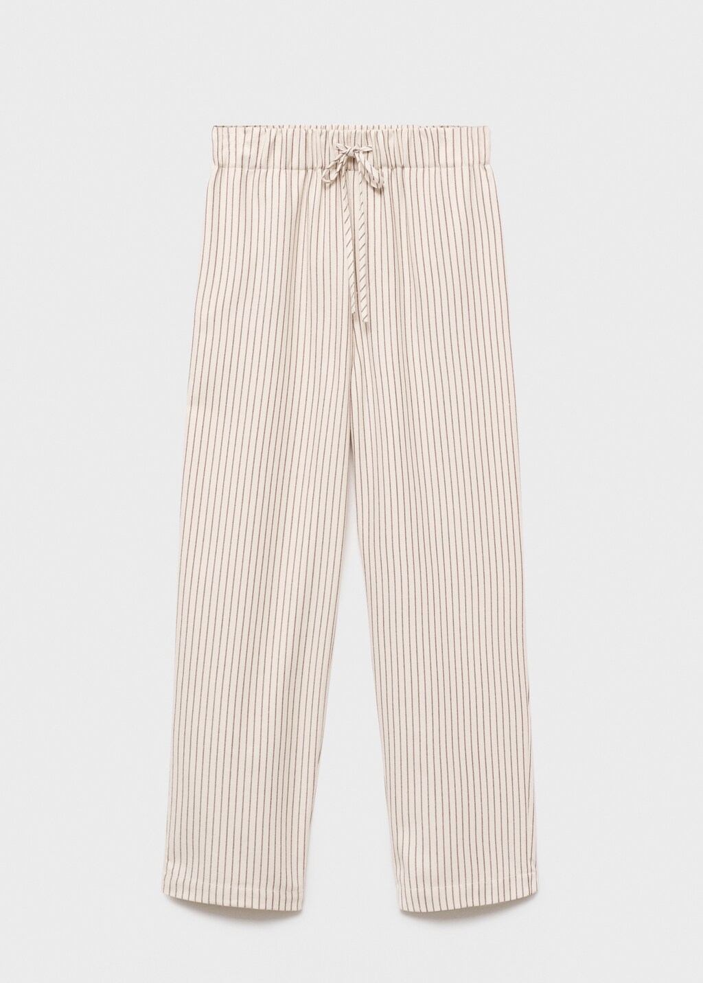 Woven striped flannel pants