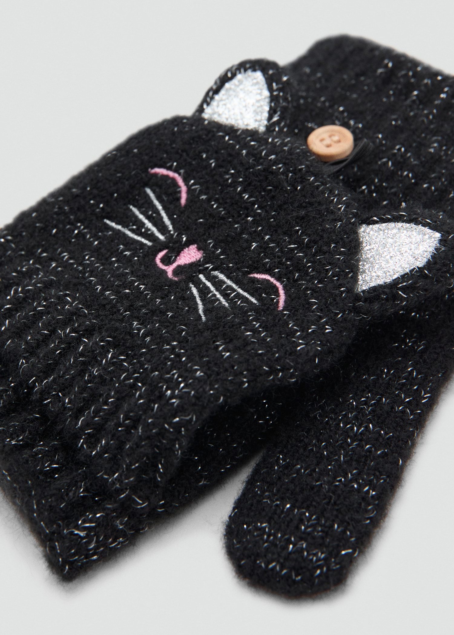 Lurex kitten gloves - Medium plane
