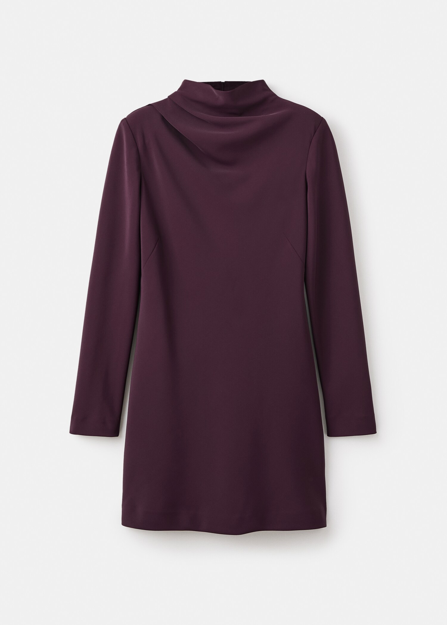 Robe à col drapé à manches longues - Article sans modèle