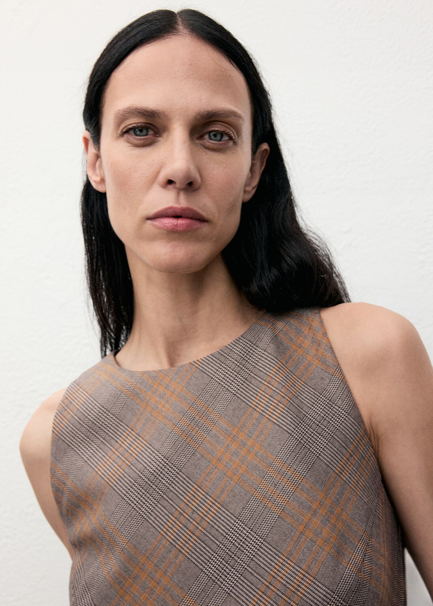 Robe à carreaux avec ceinture - Détail de l'article 1