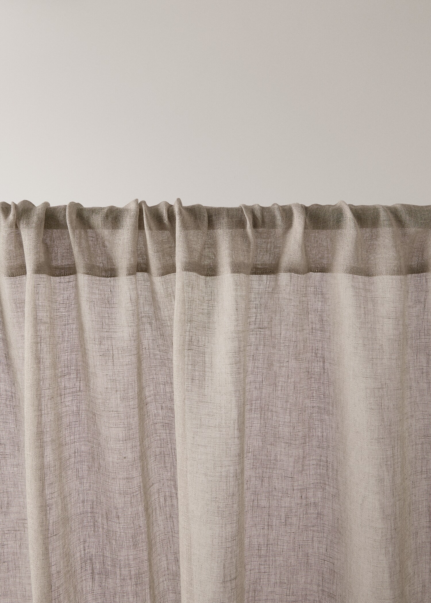 Low opacity linen sheer curtain - Details of the article 1
