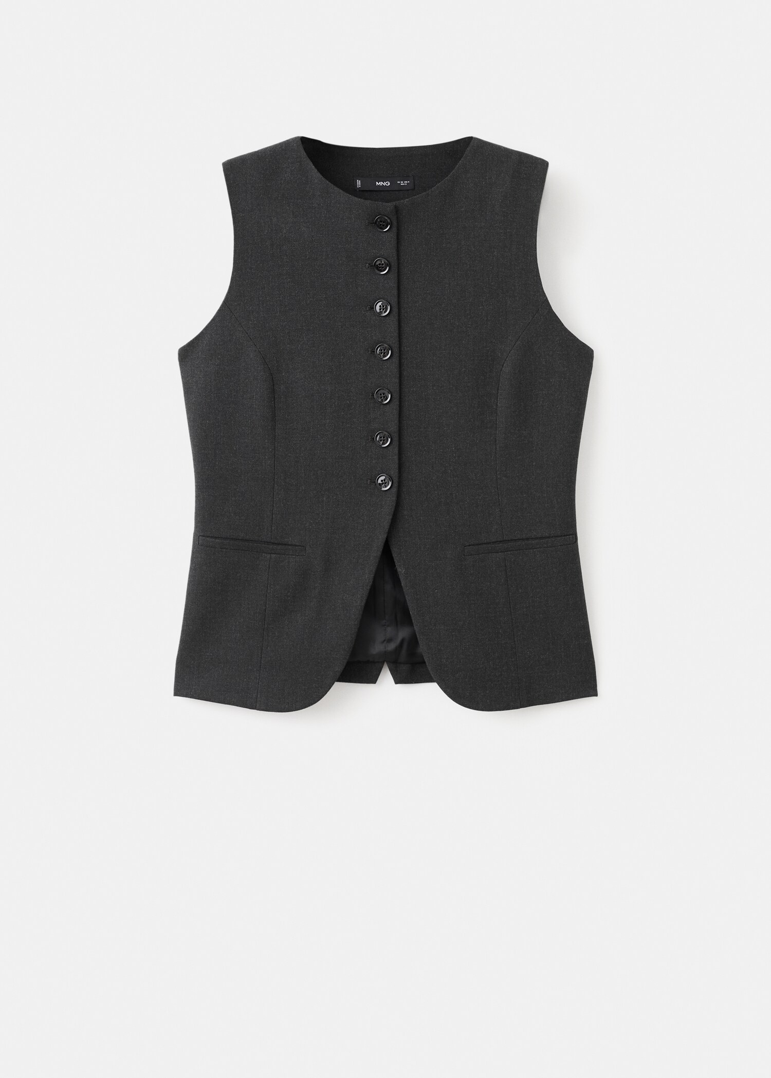 Round-neck suit waistcoat - Article without model