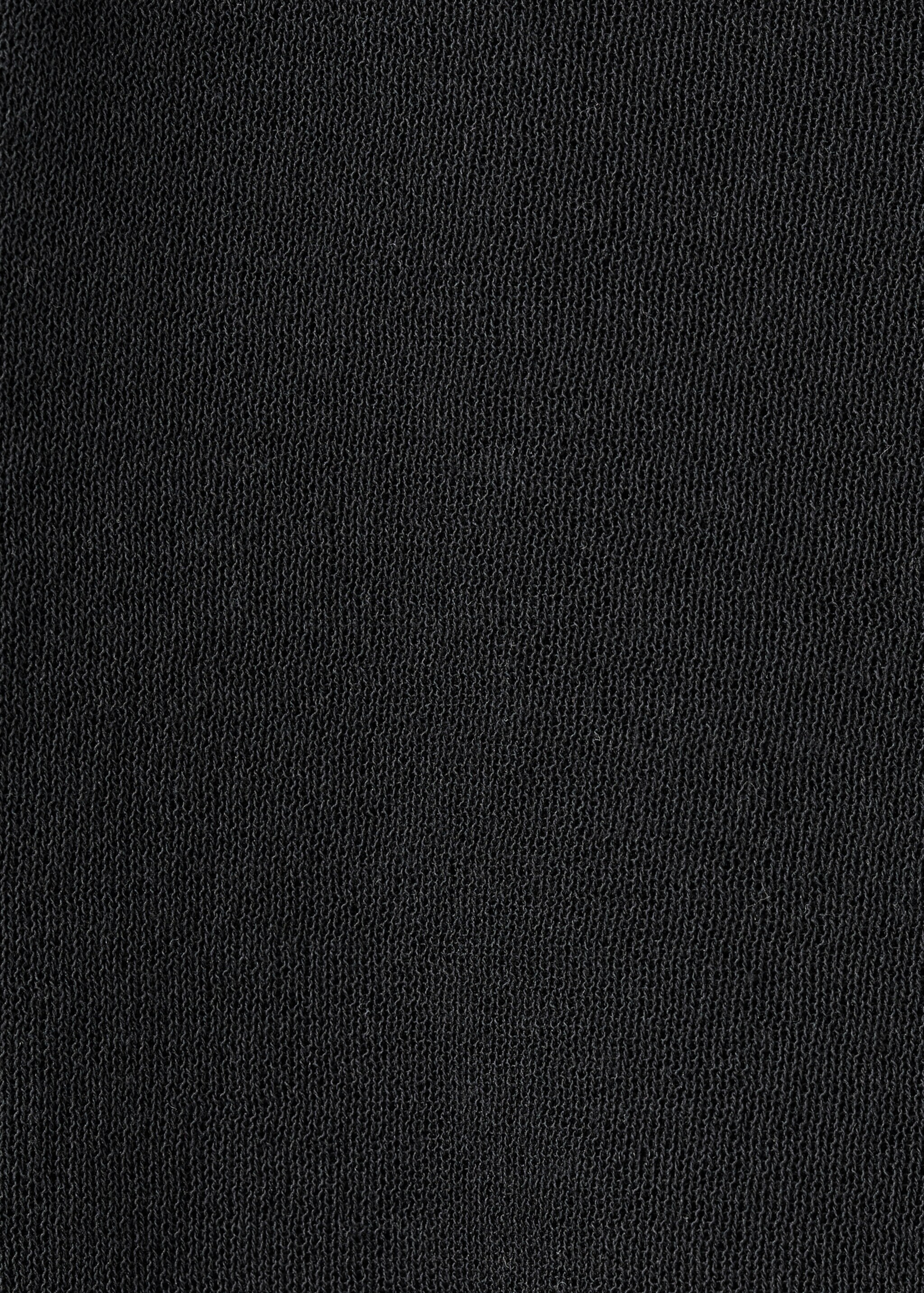 Asymmetrical neck T-shirt - Details of the article 0, Black. Ref: 17067762-00.