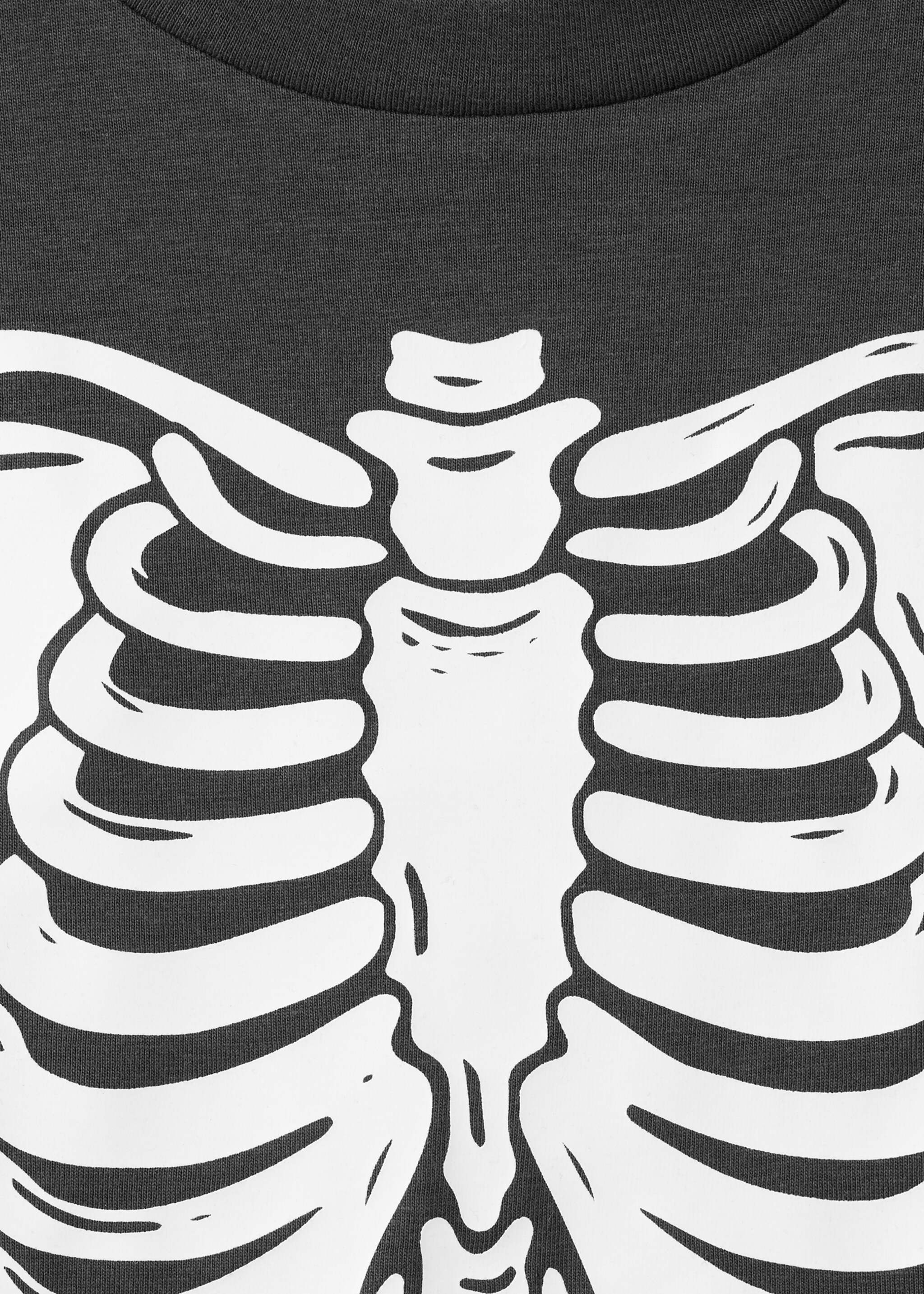 Glow in the dark skeleton pyjama - Details of the article 8, Charcoal. Ref: 17067763-00.